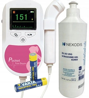 Baby Heart Rate Detector Fetal Monitor for Home with 3MHZ Head + Large Ultrasound Gel EAN (GTIN) 5906168910616