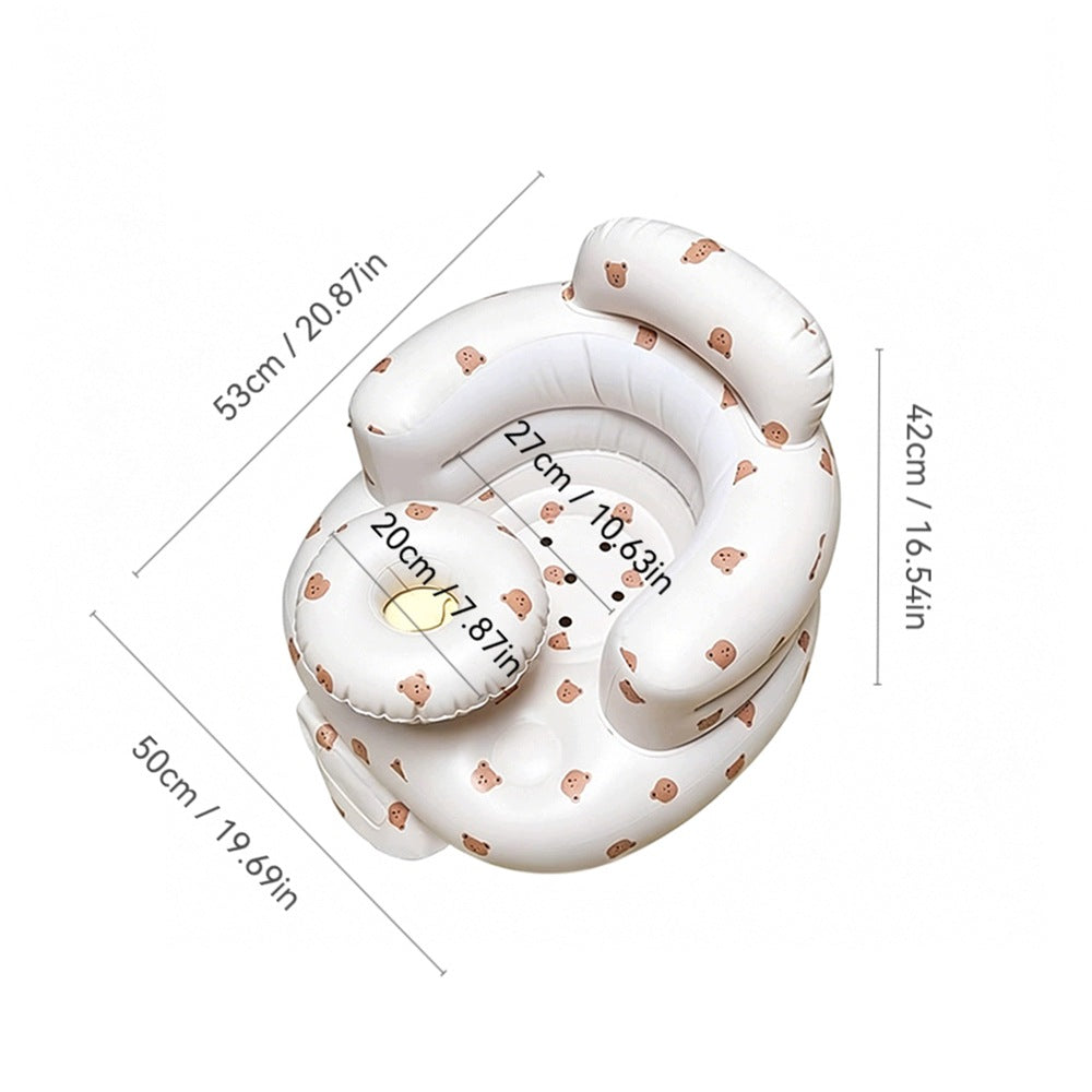 Baby Inflatable Highchair For Learning To Sit Feeding With Backrest Brand no brand