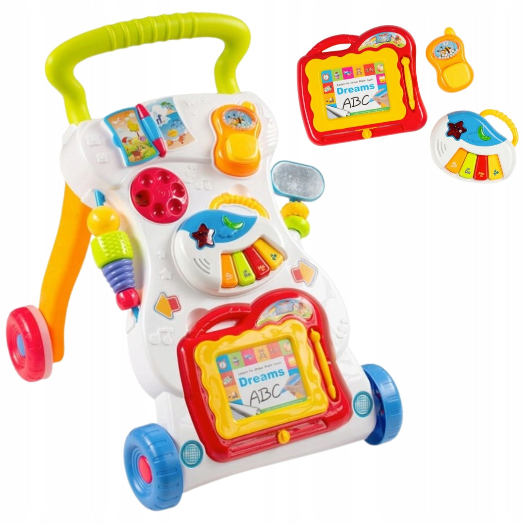 Baby Mix WALKER PUSHER educational Drawing board PIANO booklet