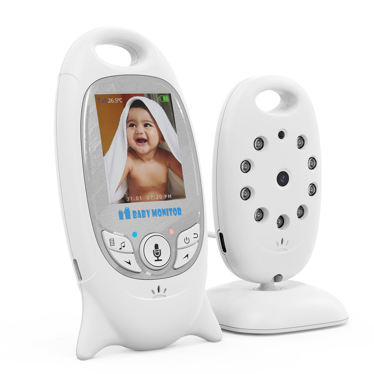 Baby Monitor Electronic HD Live Camera Night Mode 2.0" LCD VOX With MICROPHONE Brand Boifun