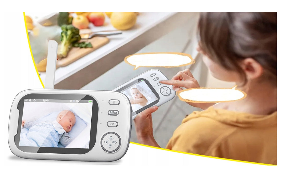 Baby Monitor HD IPS Camera Night Mode Thermometer 2000mAh + FREEBIE Manufacturer code SM43A