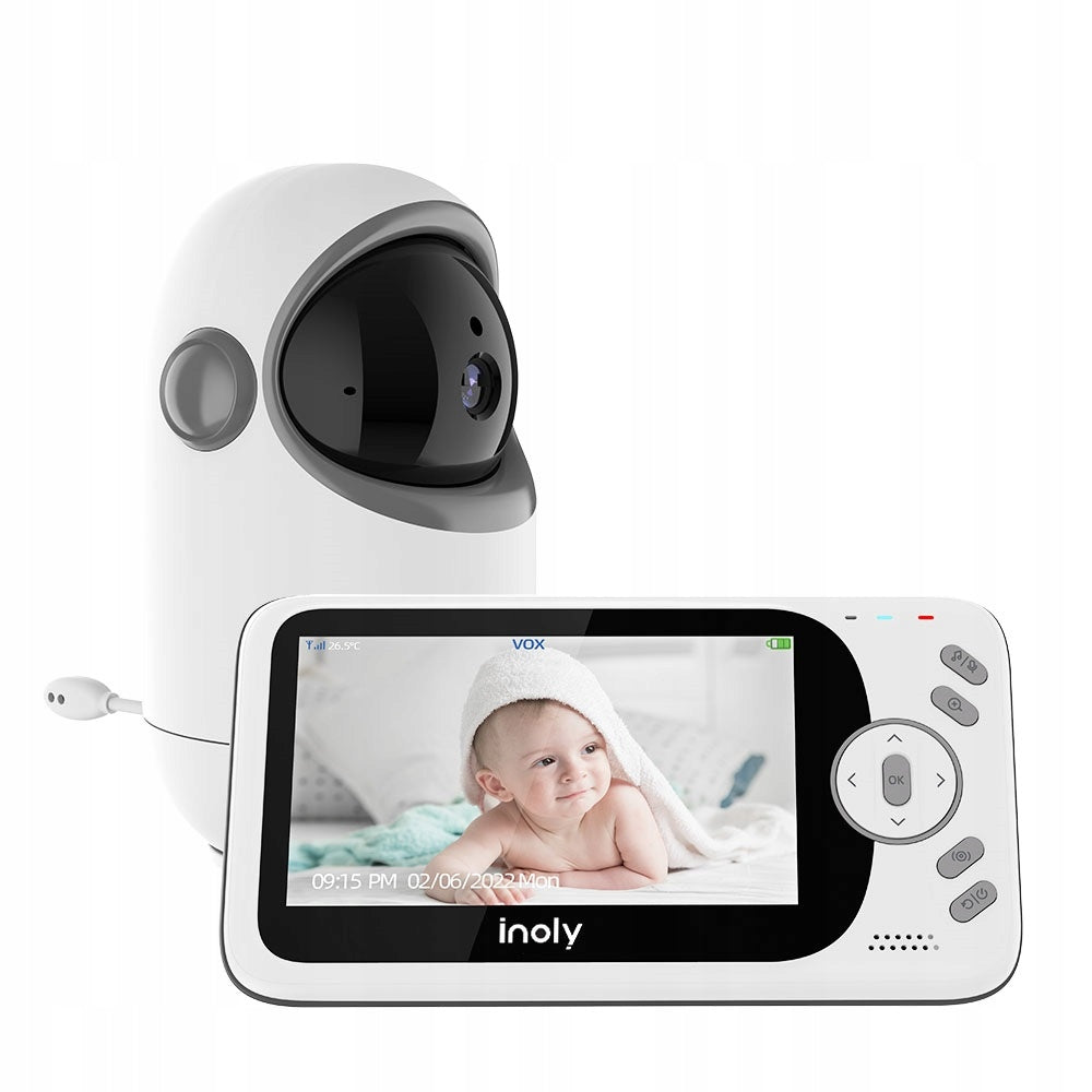Baby Monitor INOLY LILY Intercom Night Vision Temperature Screen White Manufacturer code IBM04L