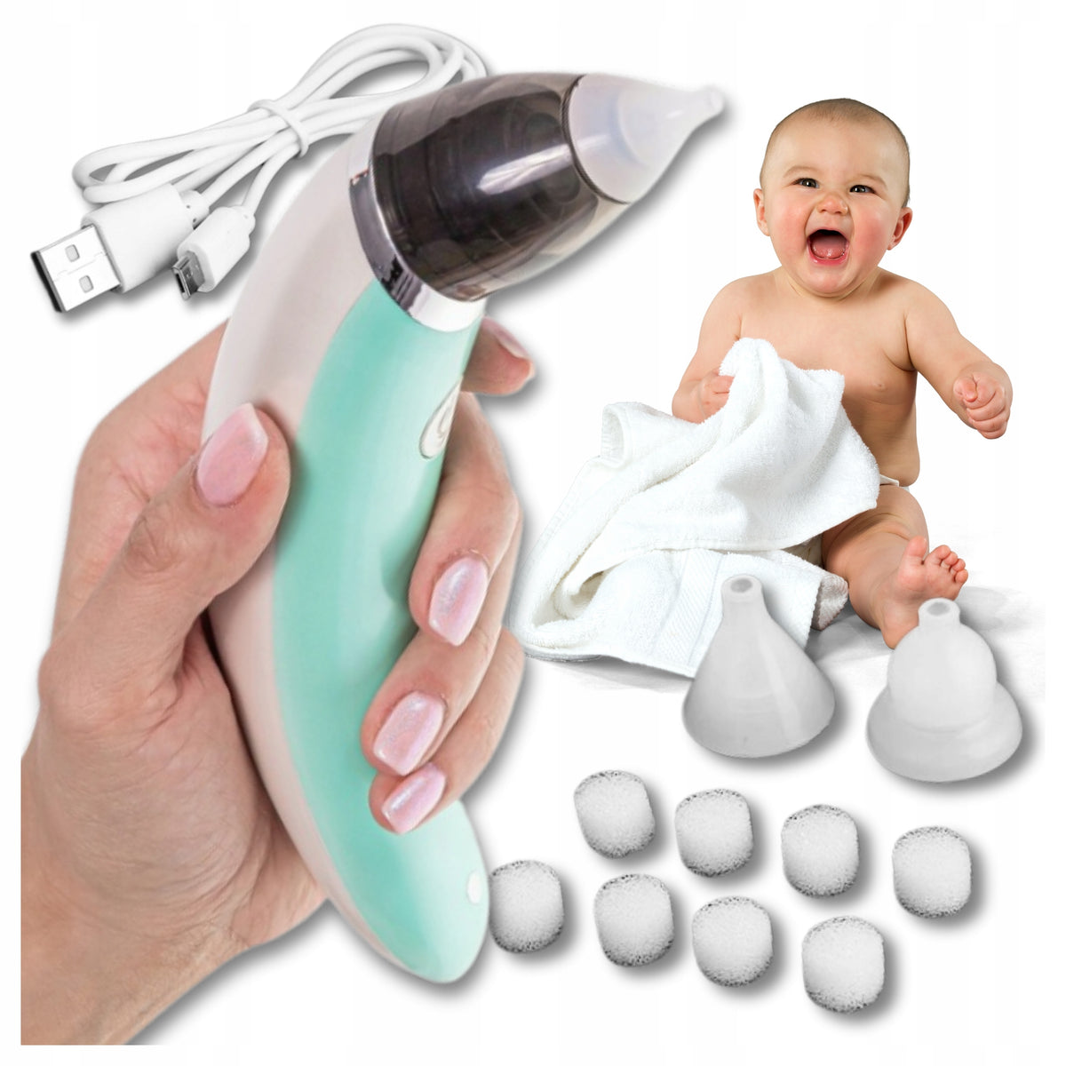Baby Nasal Aspirator Baby Electric Qatar Extractor Quiet