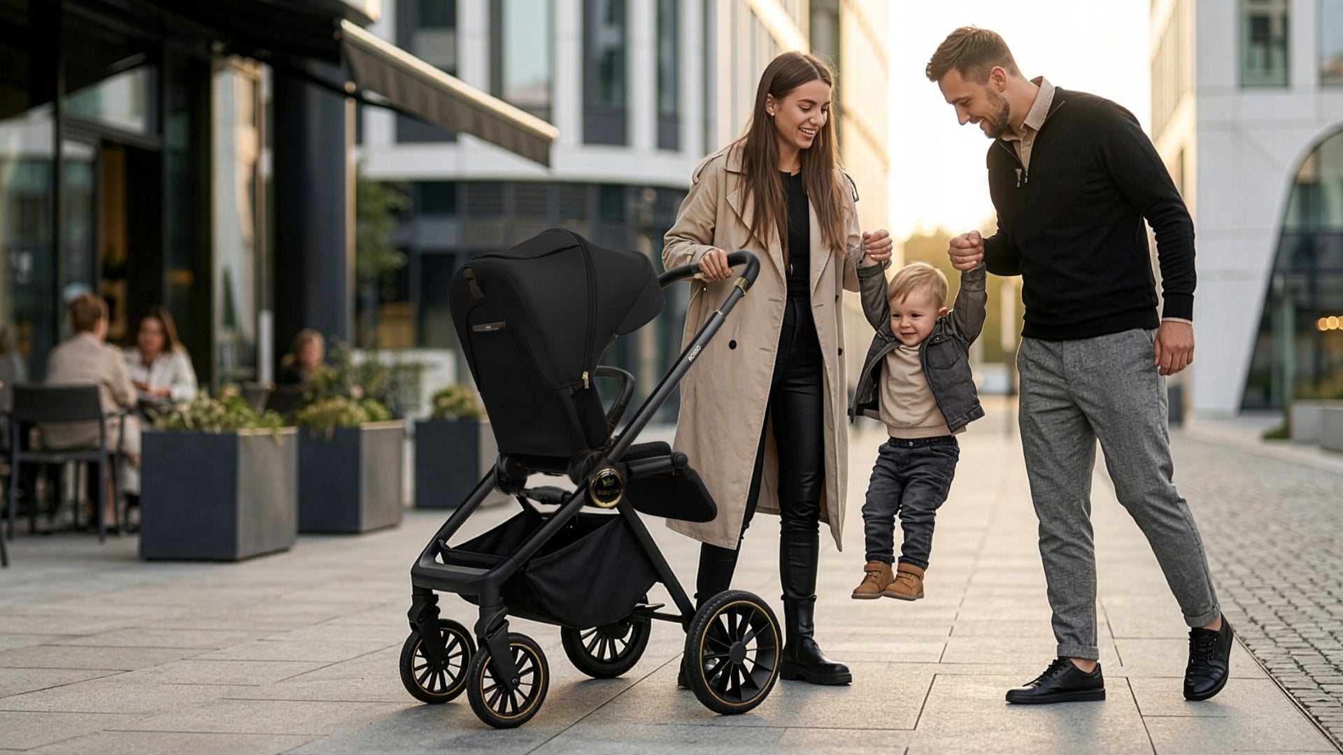 Baby Stroller 2in1 BabyLux ROSSO Stroller Lightweight Multifunctional for City Manufacturer code 5904905127853
