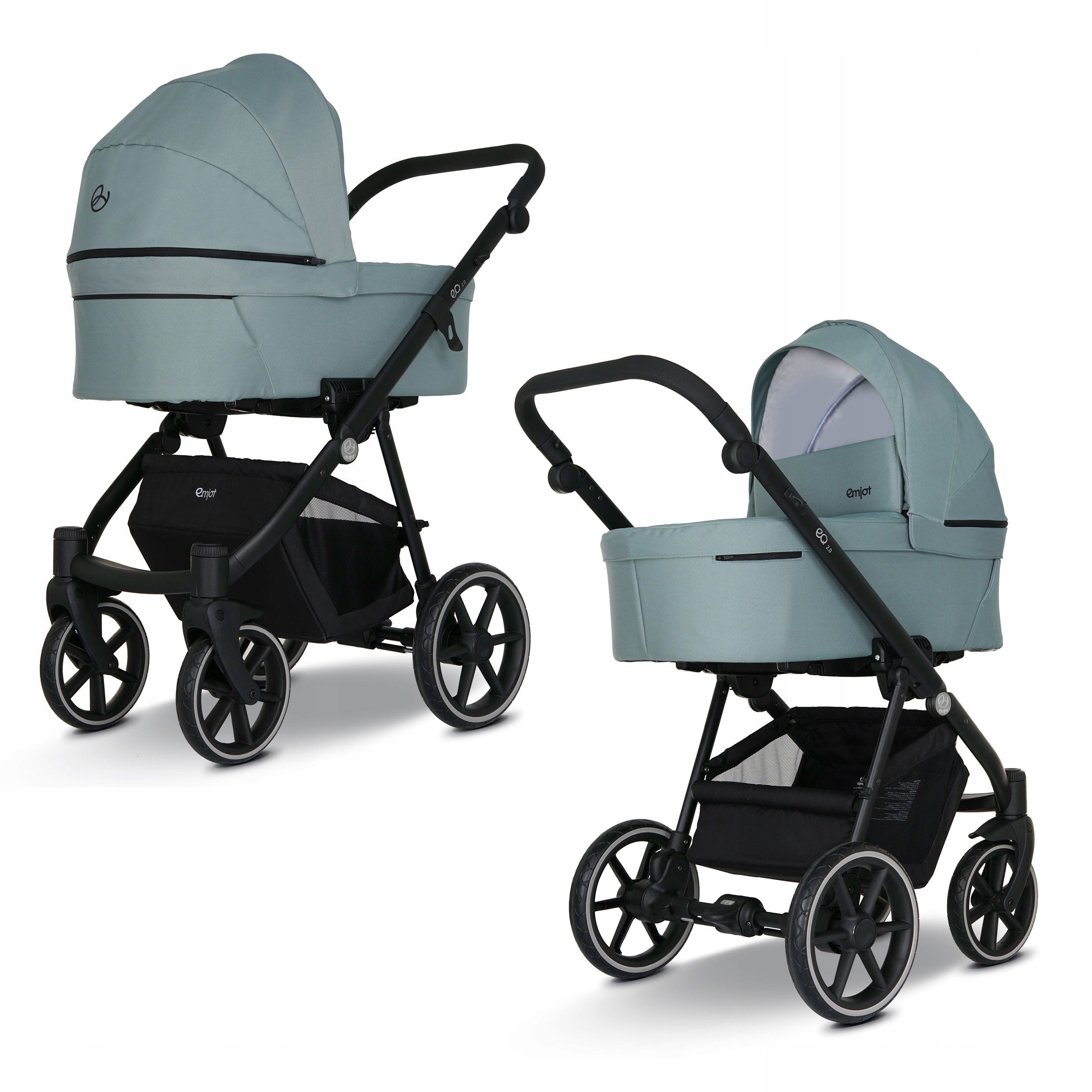 Baby Stroller 2in1 EMJOT EQ 2.0 multifunctional pistachio accessories bag Manufacturer code EMJOT EQ2.0 05 -2w1