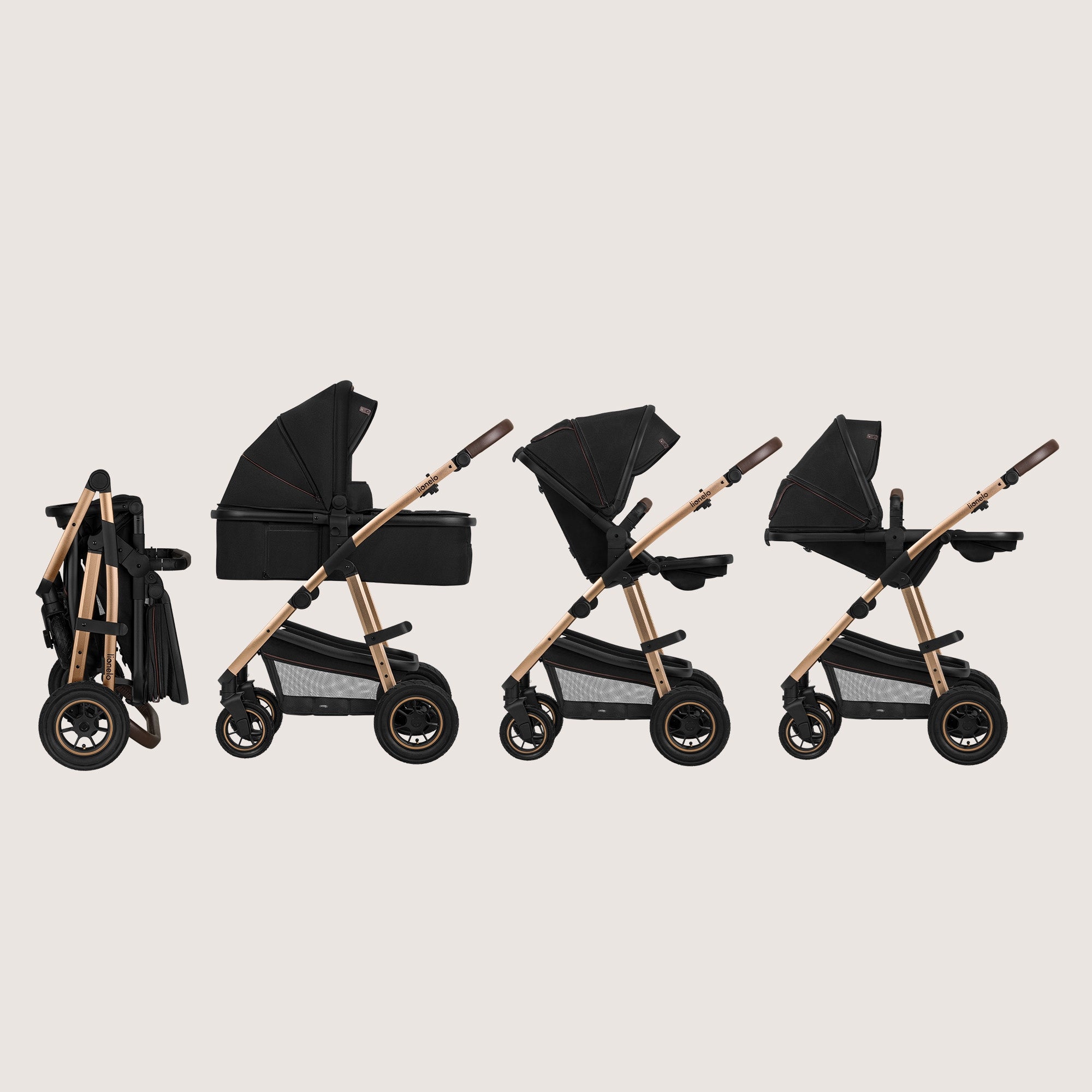 Baby Stroller 2in1 Stroller Gondola Folding Addition Set Lionelo Amber Packaging status original
