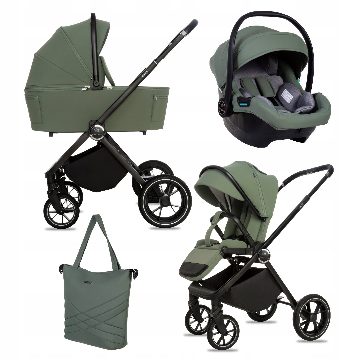Baby Stroller 3in1 BabyLux GAVIA Stroller Gondola Car Seat
