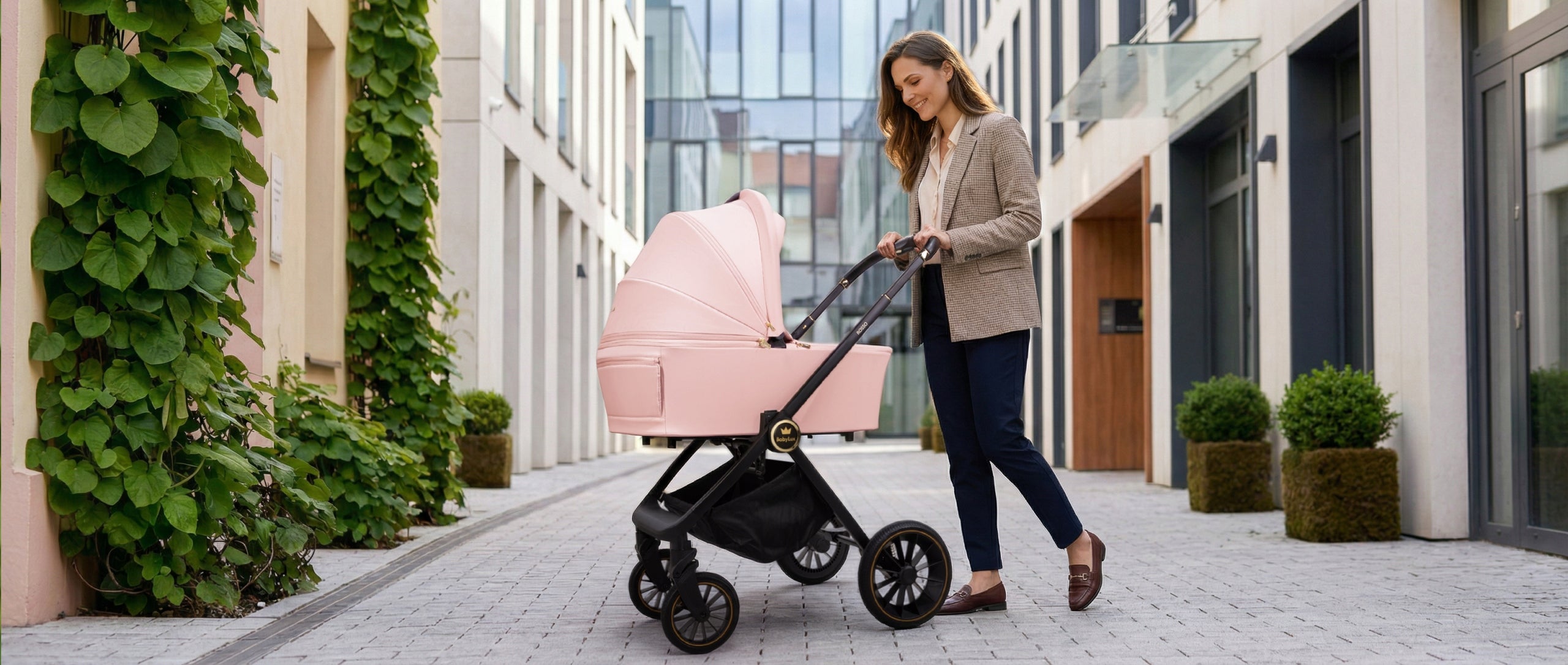 Baby Stroller 4in1 BabyLux ROSSO Stroller Gondola Seat Base Isofix Packaging status original