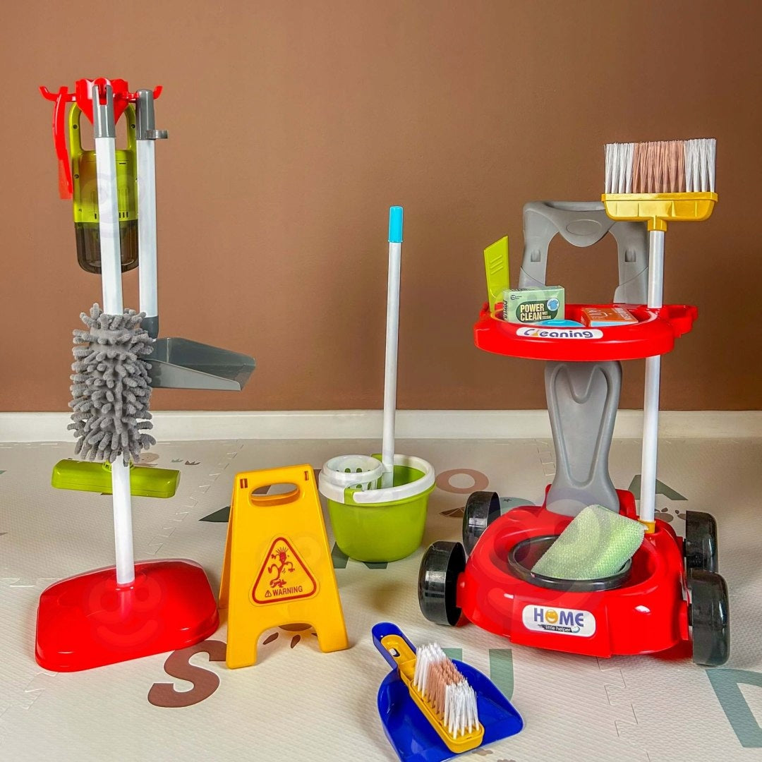 Baby Stroller Cleaning Kit 3in1 Educational Mop Brush Gift Manufacturer code 3w1 Edukacyjny Mop Szczotka Prezent