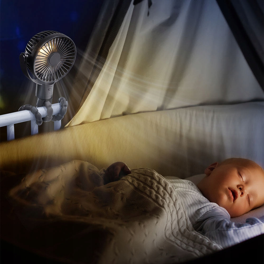 Baby Stroller Fan 3-Stage Adjustable 2000mAh 3200 Fan type mini