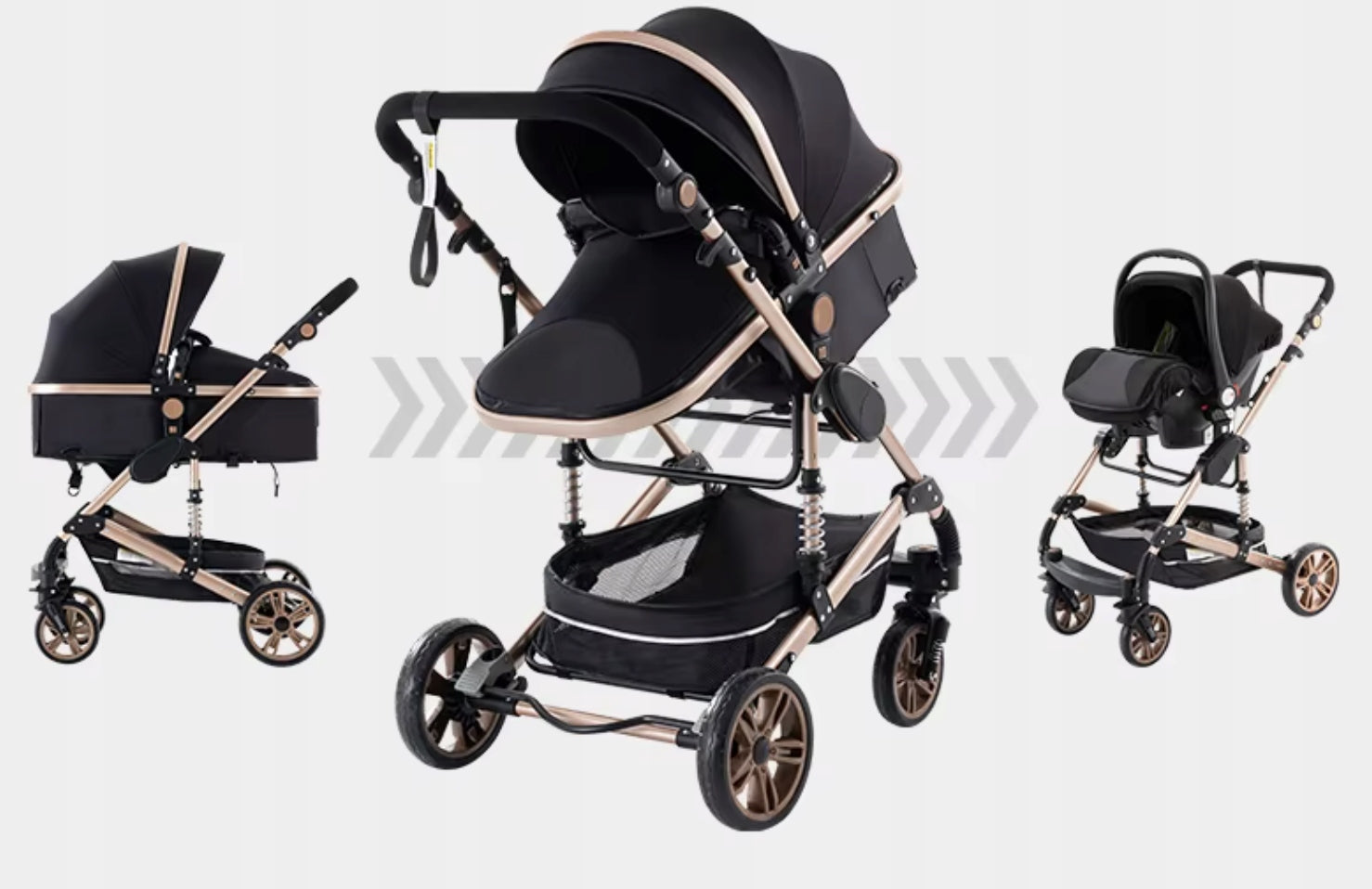 Baby Stroller Multifunctional 3in1 Gondola Stroller Seat + Freebies Manufacturer code 9931