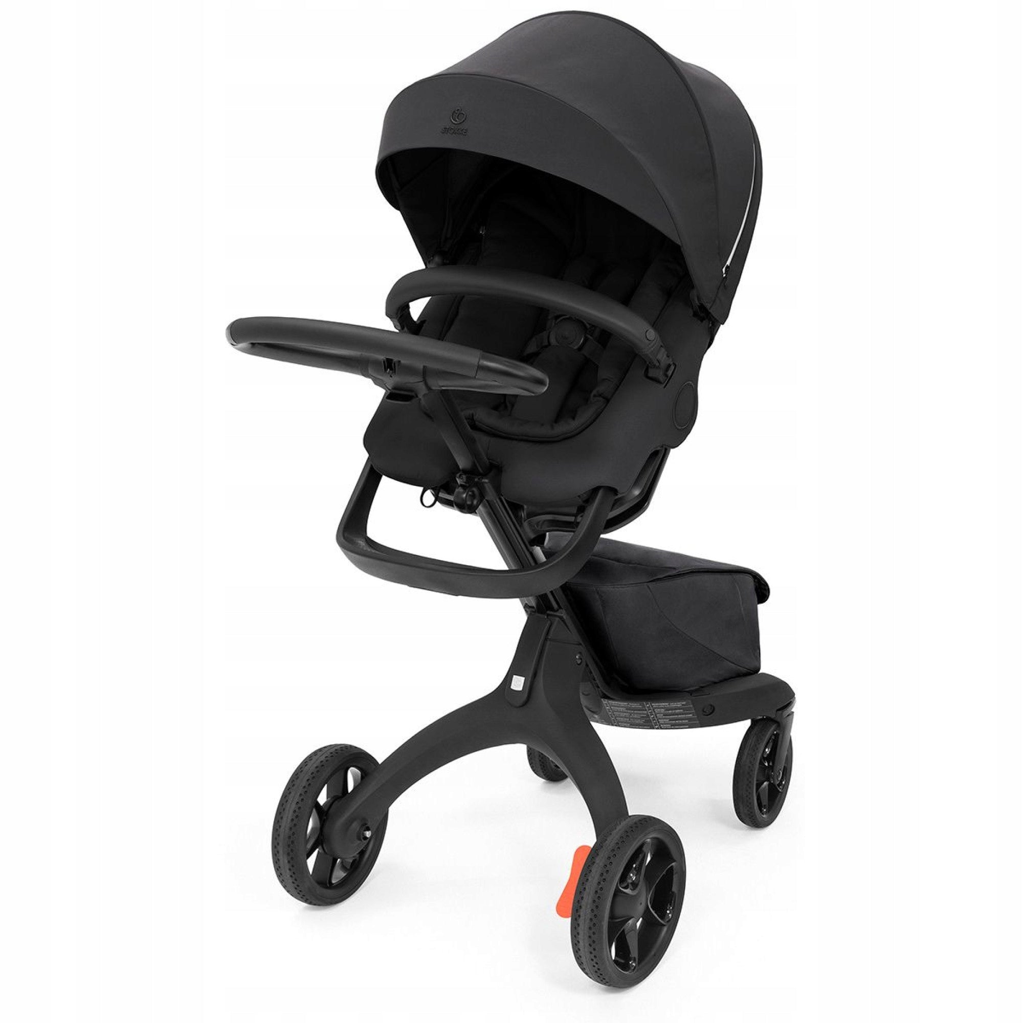 Baby Stroller Stokke Xplory X Stroller Rich Black Aluminum up to 22 kg Manufacturer code 7040355714019