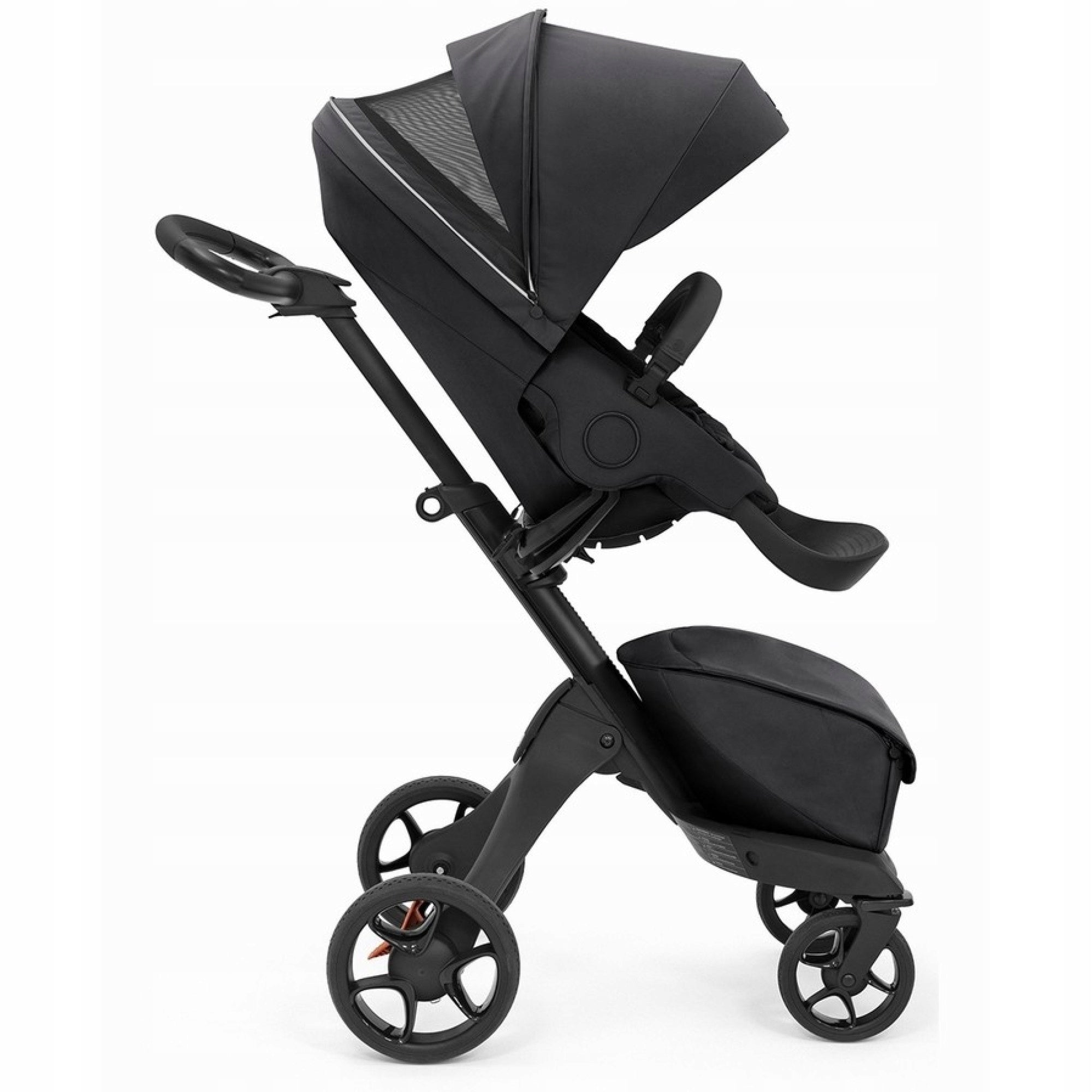 Baby Stroller Stokke Xplory X Stroller Rich Black Aluminum up to 22 kg Packaging status original