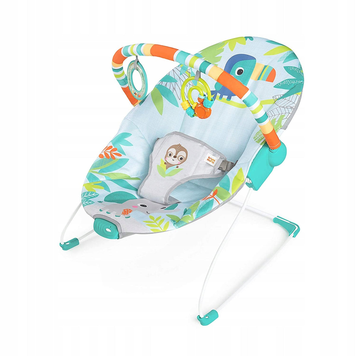 Baby Sun Lounger with Vibrations and Jungle Toys Bright Starts