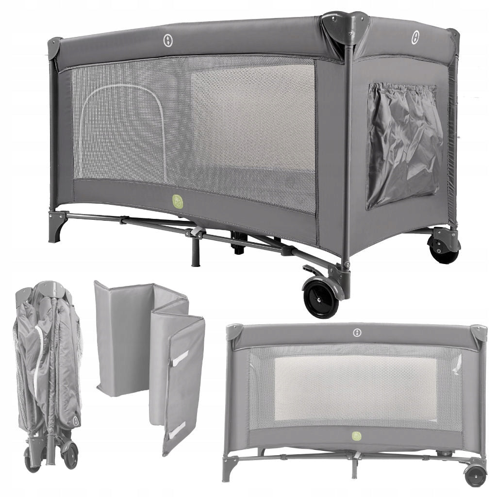 Baby Travel Cot Folding Playpen Mattress for Kids 2in1