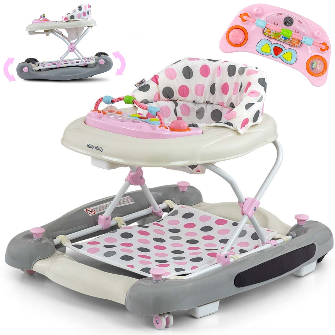 Baby Walker 2in1 Walker + Crib Height Adjustment Milly Mally