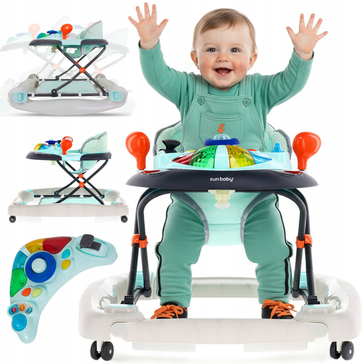 Baby Walker Interactive Crib Height Adjustment Stopwatches Desktop