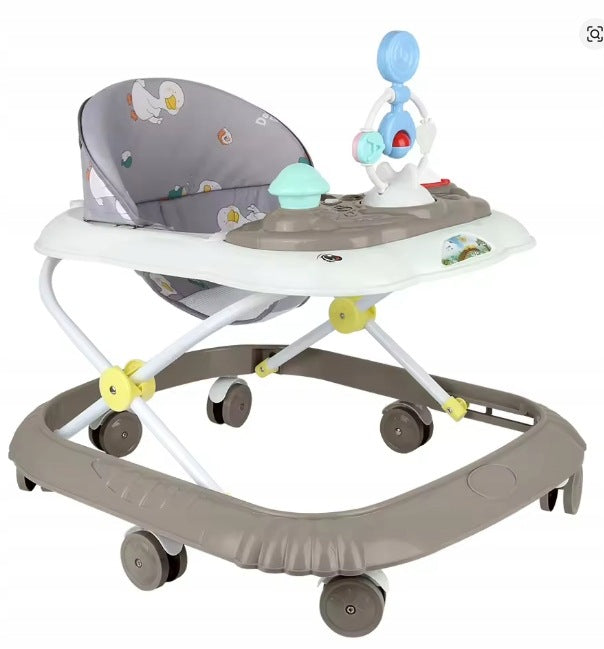 Baby Walker Ride-On | Interactive Panel | Grey