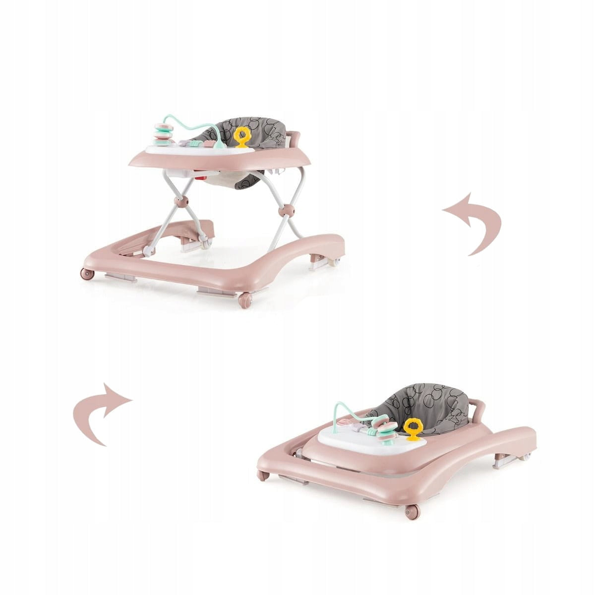 Baby Walker Ride-On Pink Brand Costway