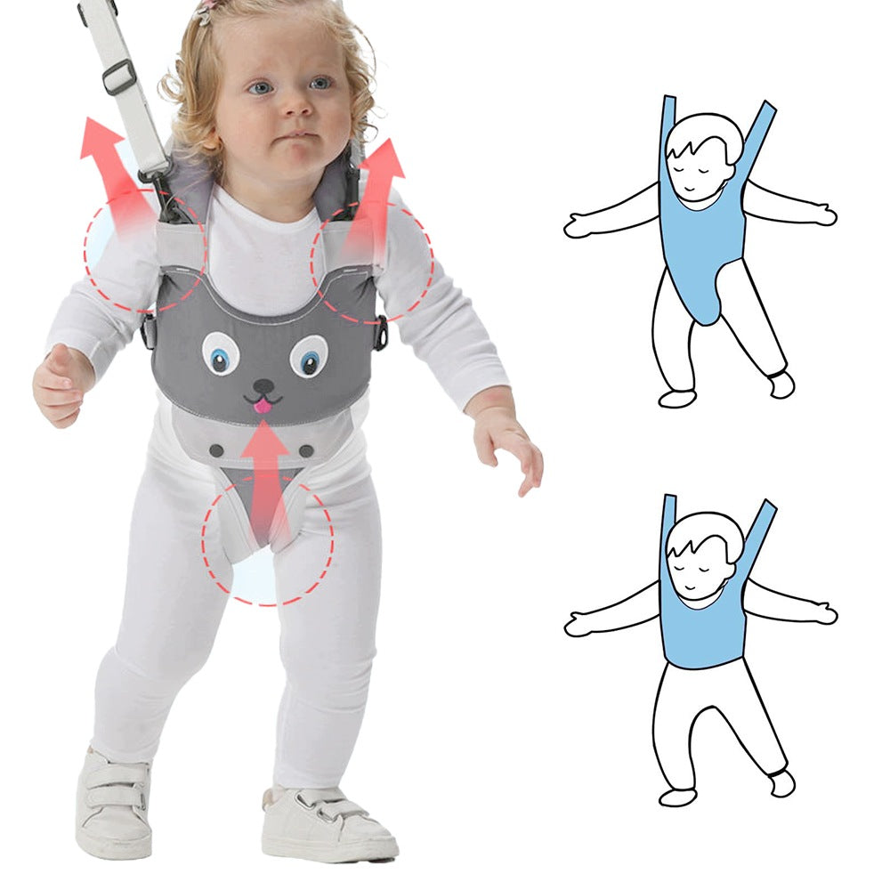 Baby Walking Harness| Walking Belt Set Color gray
