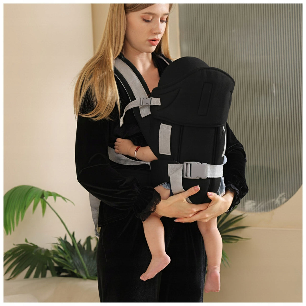 Baby carrier tourist hip ergonomic up to 13kg black Manufacturer code 5907006044258