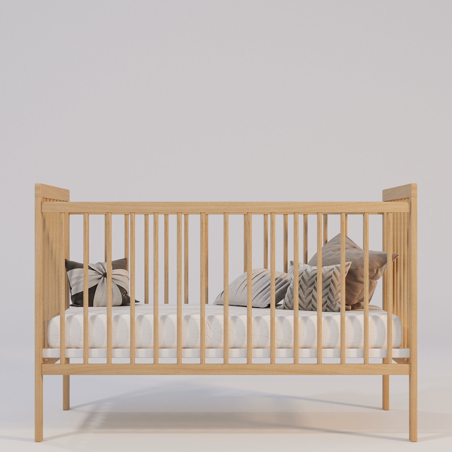 Baby cot KOTTO MIA 120x60 cm 100% Solid Beech Wood | Natural Manufacturer code BM-25