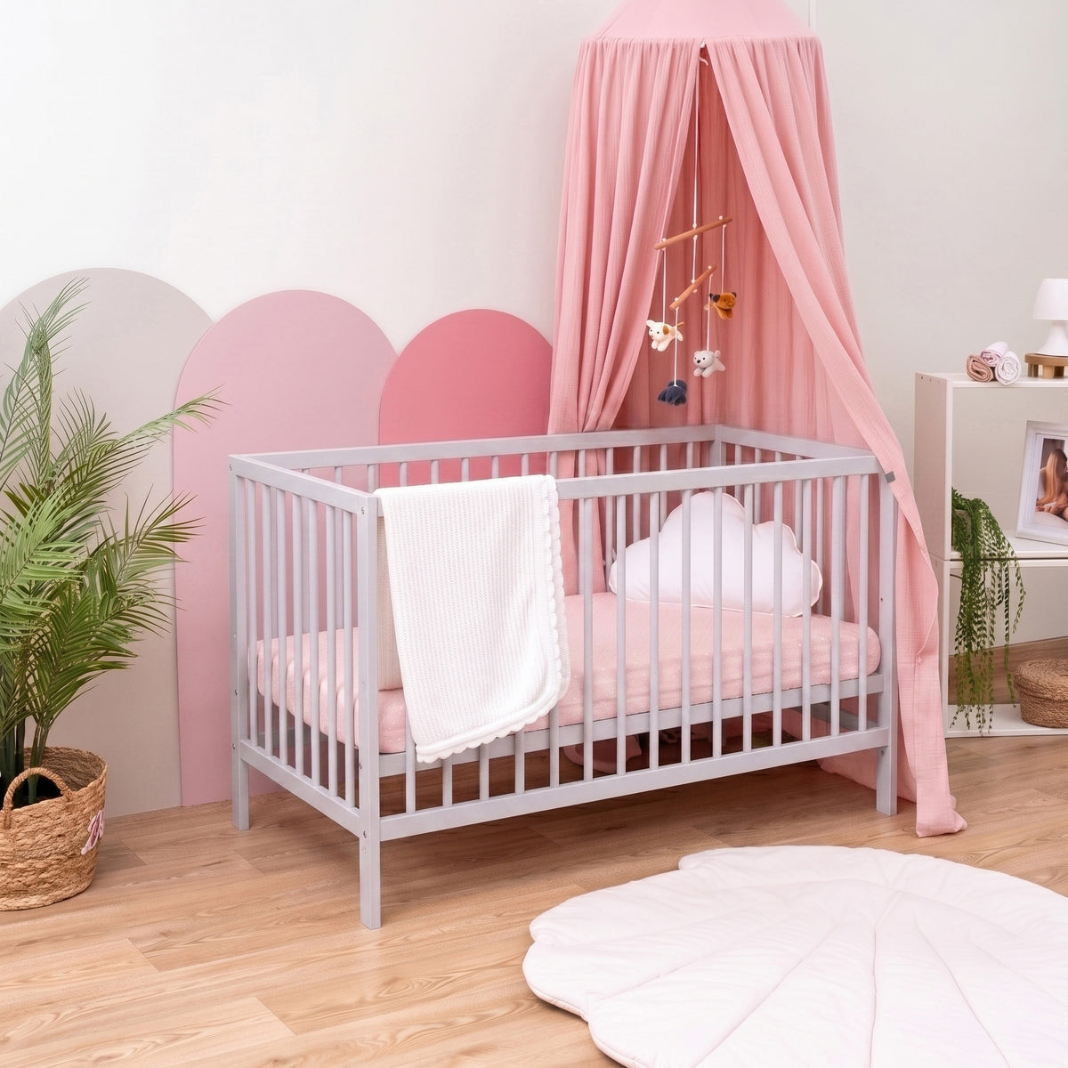 Baby cot Vera 60x120 wooden 3 levels cashmere Manufacturer code VER_60x120_KAS