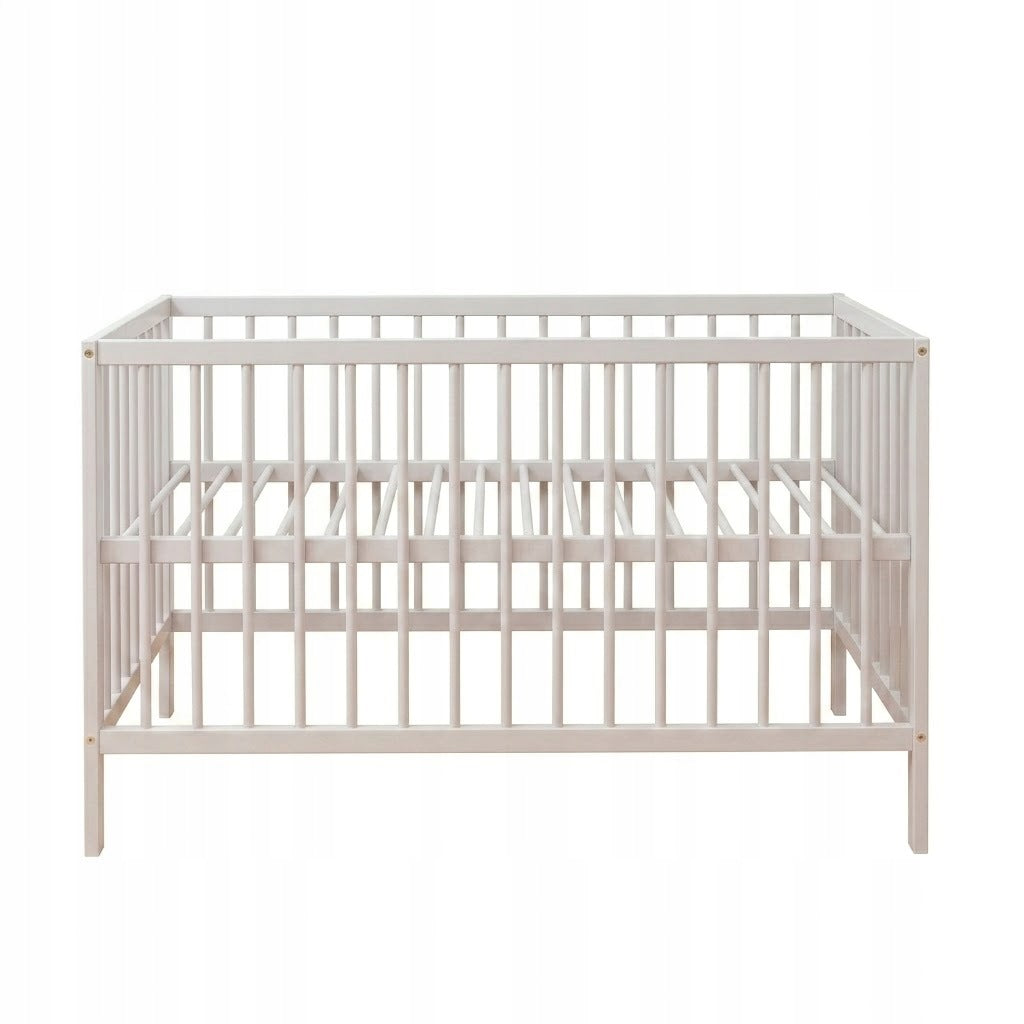 Baby cot Vera 60x120 wooden 3 levels cashmere