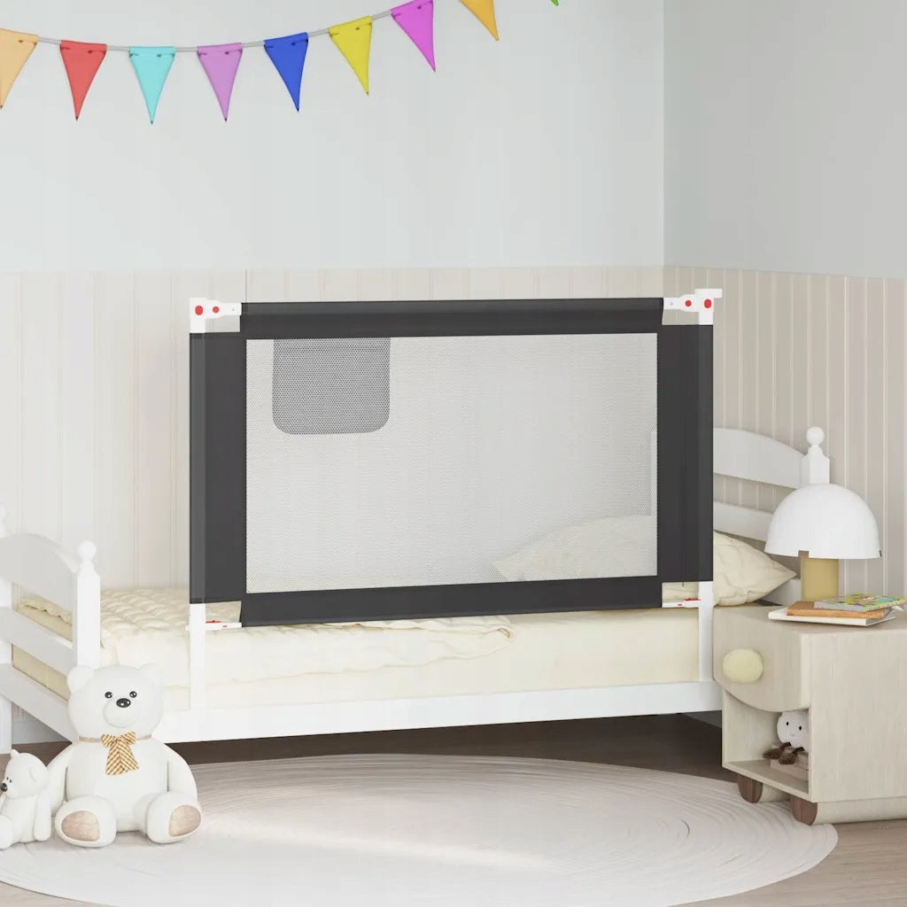 Baby cot barrier, dark gray, Brand VidaXL