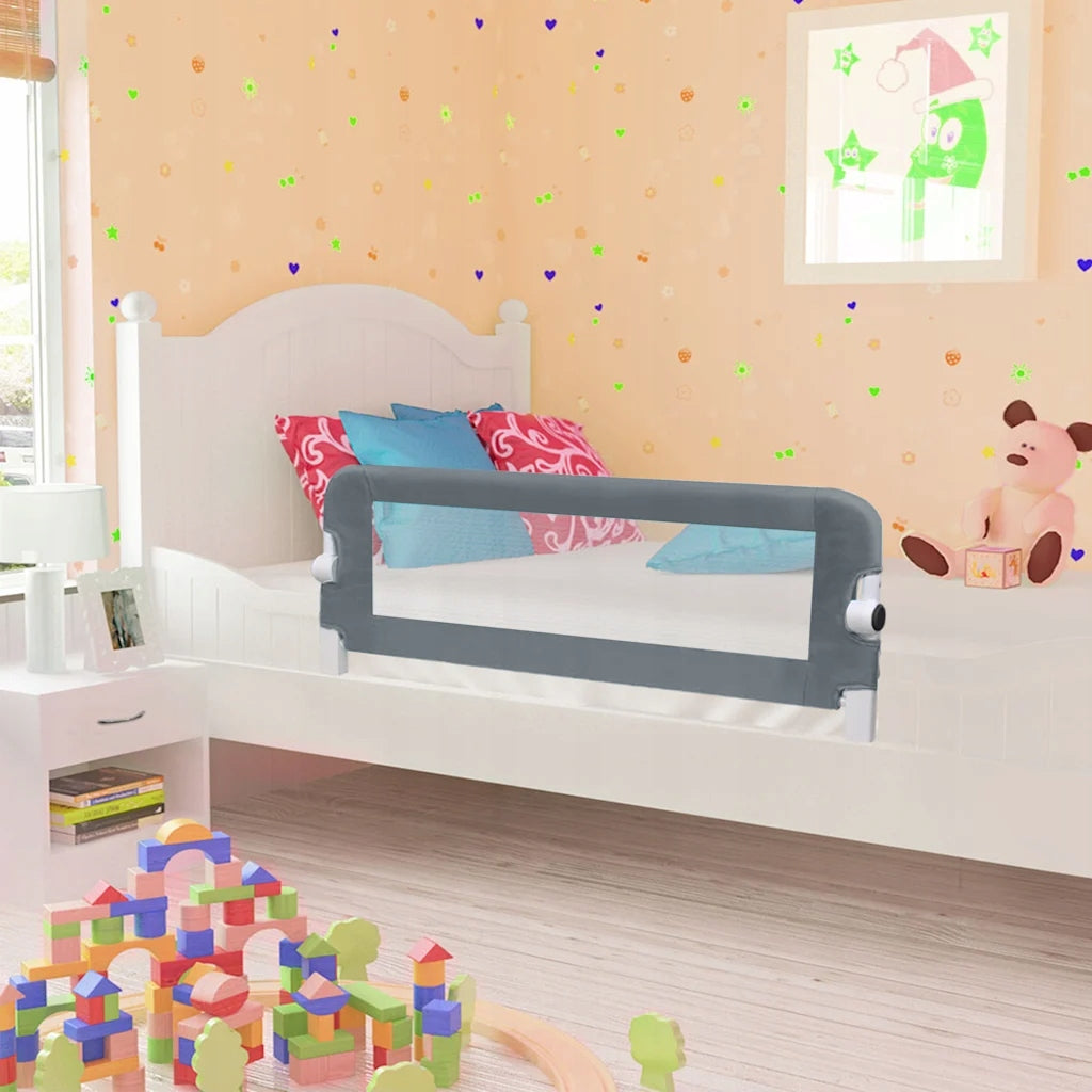 Baby cot barrier, grey, 102x4 Brand VidaXL