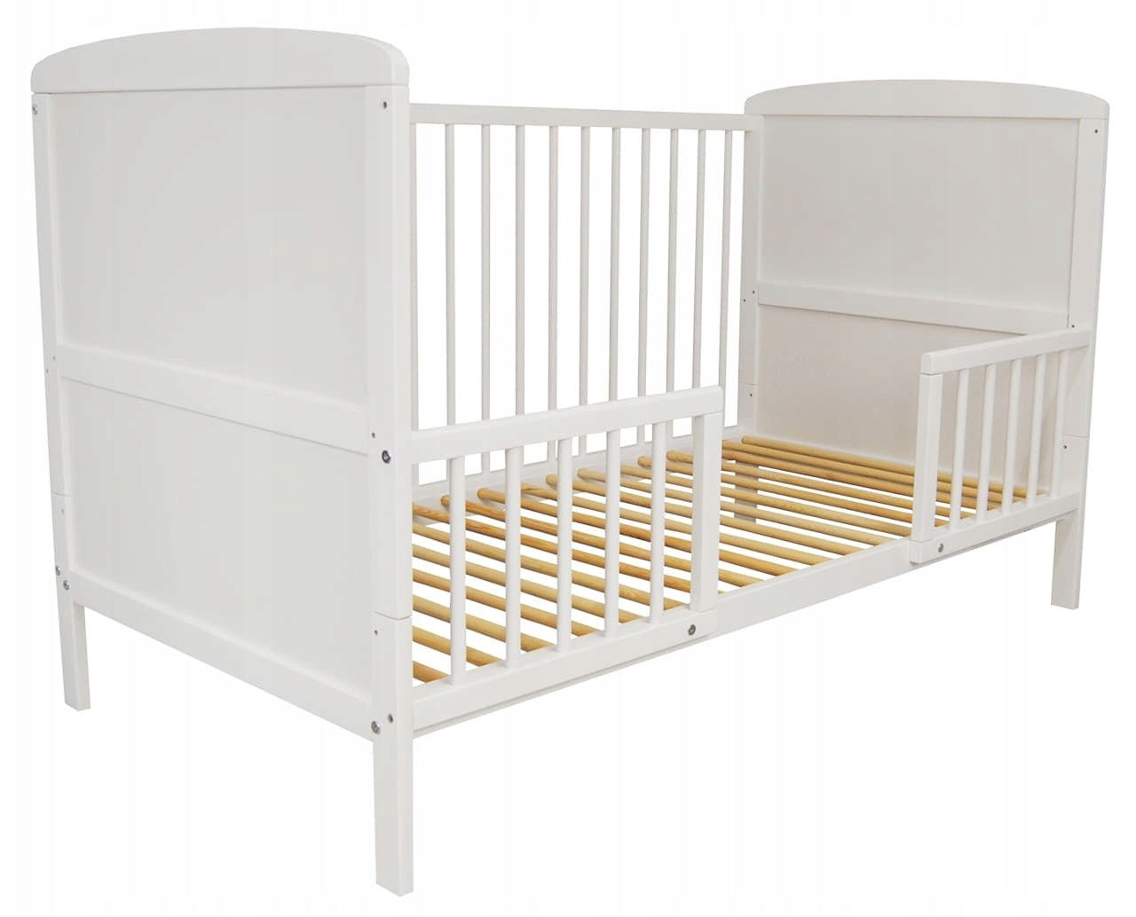 Baby cot couch 3in1 Kacperek white 140x70 cm pine wood Medical device no