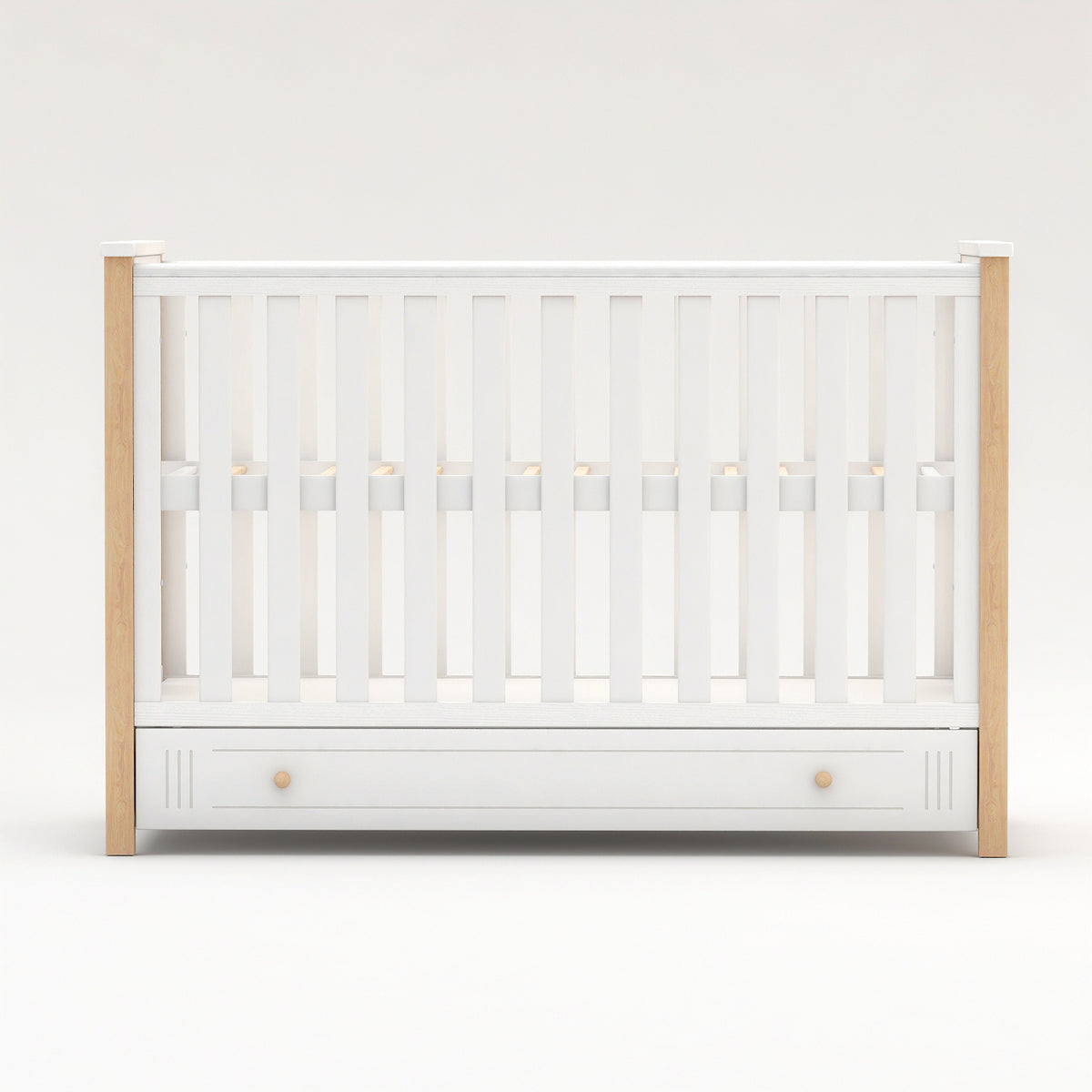 Baby cot with drawer and couch DIEGO (white/natural) Manufacturer code DIEGO