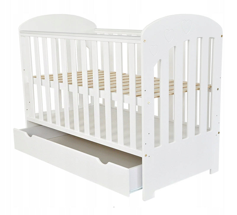 Baby cot with drawer with couch 120x60 white POLA Manufacturer code POLA