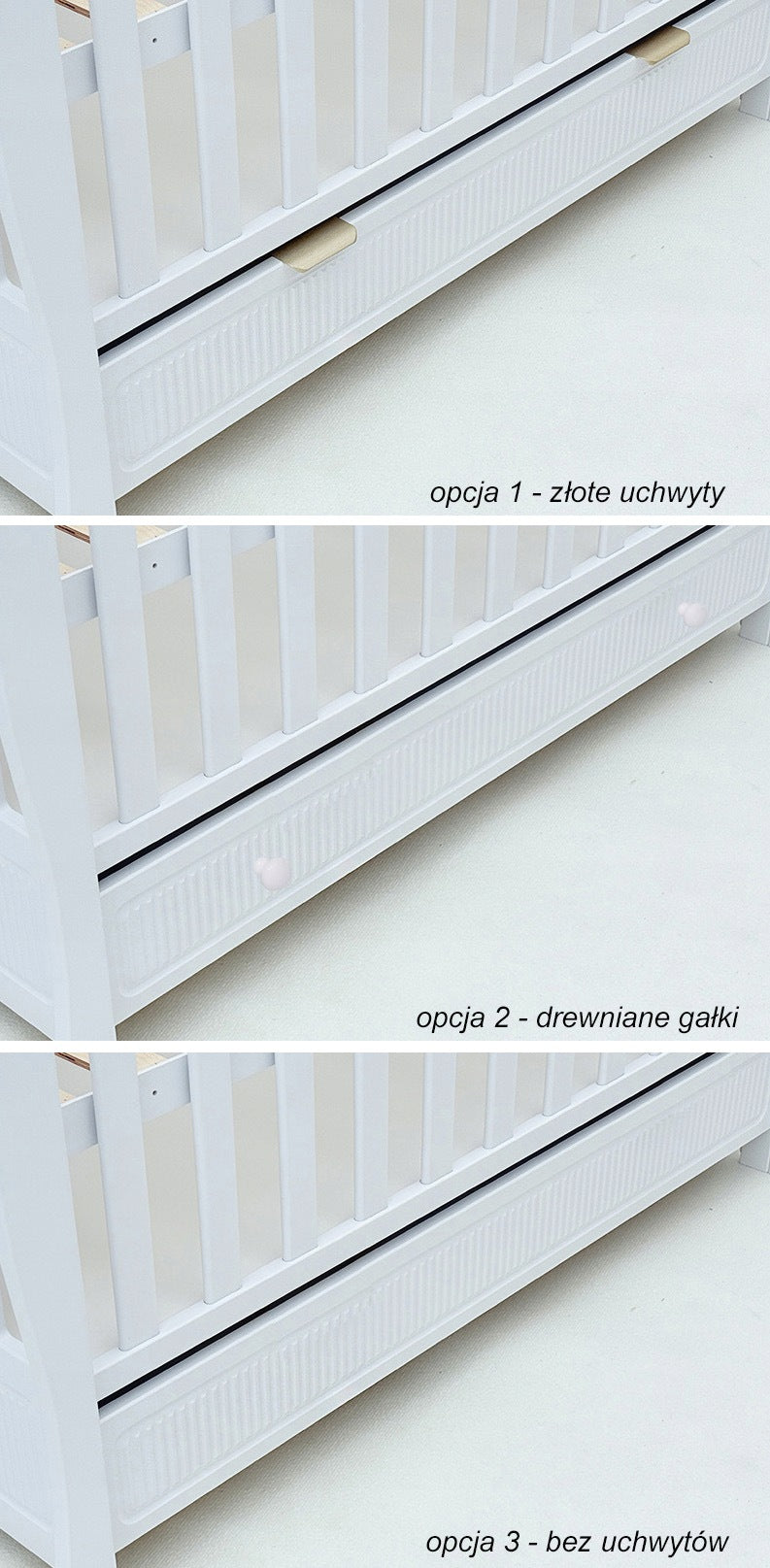 Baby cot with drawer with couch white MEGAN3 Manufacturer code MEGAN3