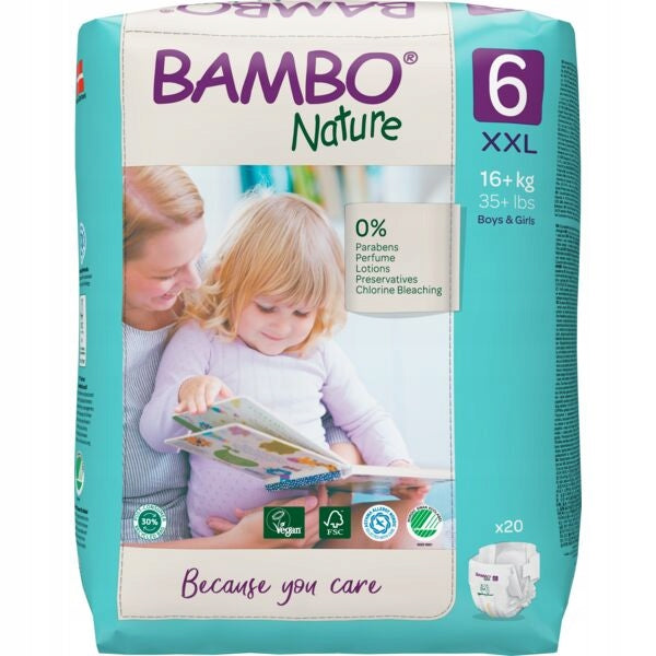 Baby diapers Bambo Nature 6 (16+ kg, 20pcs)