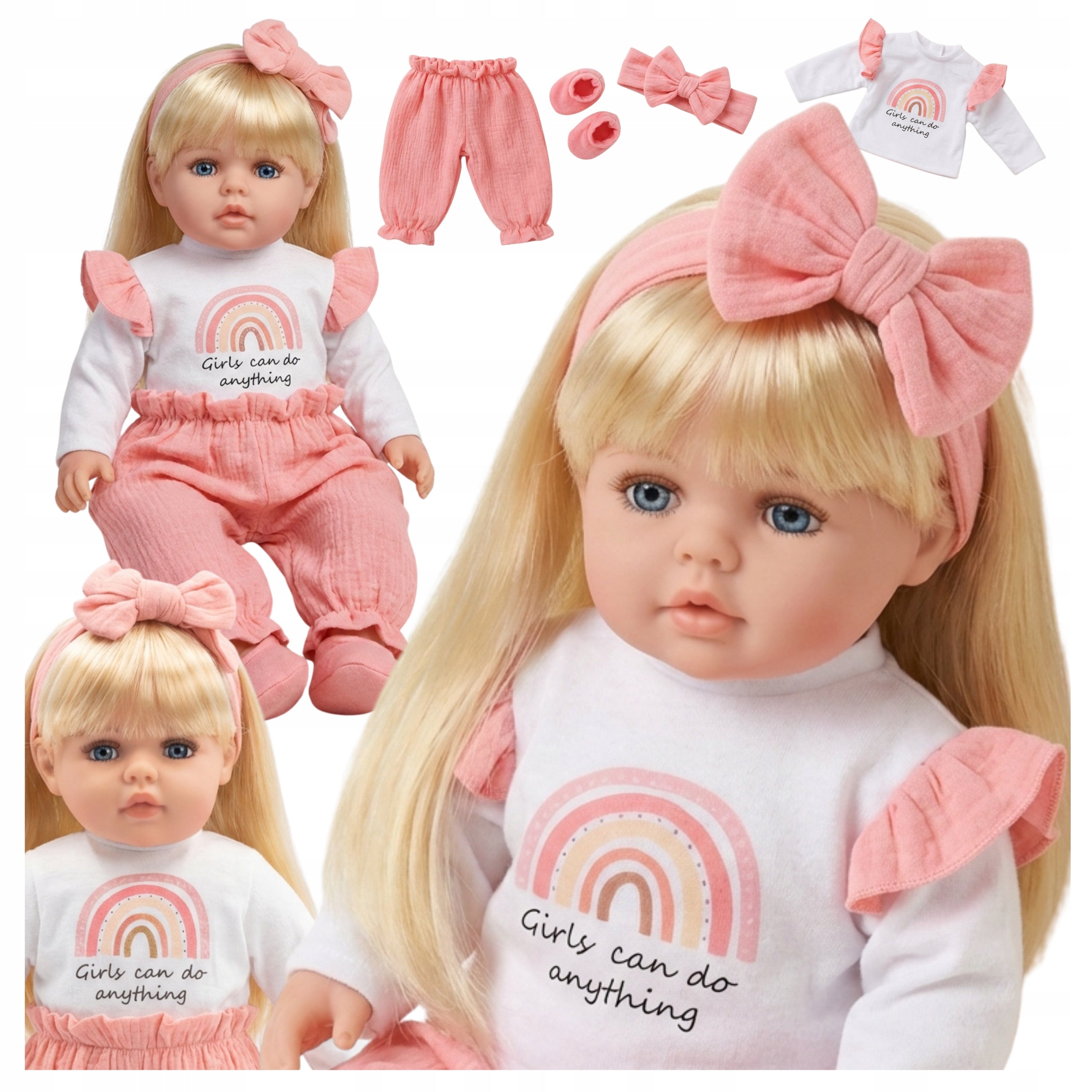 Baby doll like live large 56cm interactive doll says sings 2languages teaches
