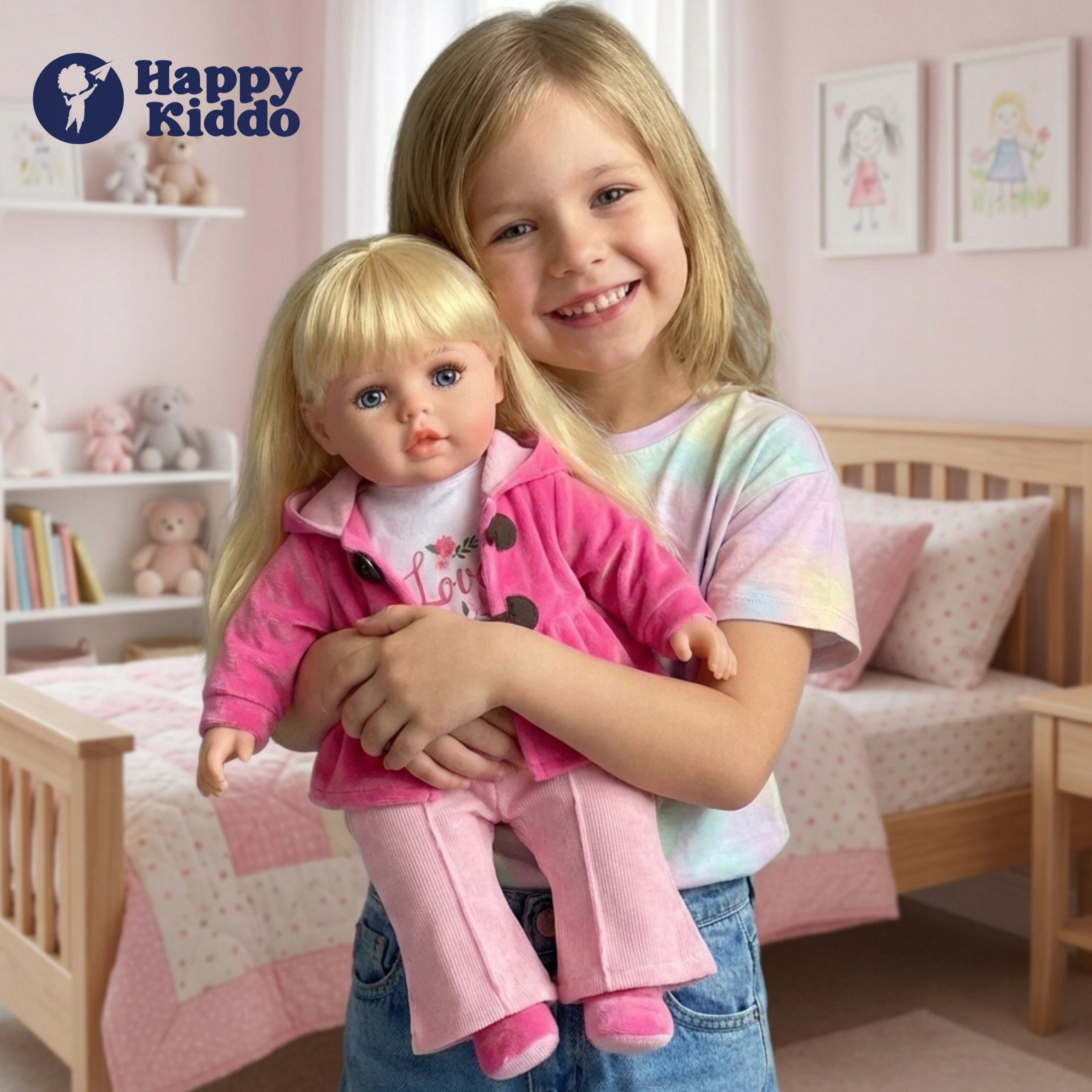 Baby doll like live large 56cm soft interactive speaks sings 2languages teaches Manufacturer code jak żywa siedząca miękka z włosami elegancka