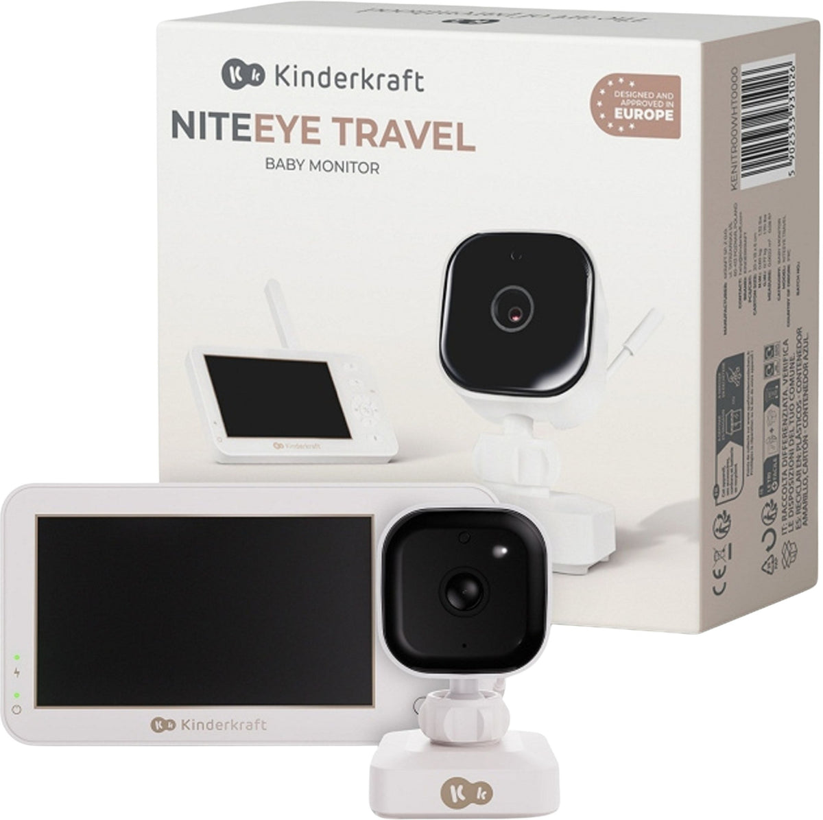 Baby monitor KINDERKRAFT Niteeye Travel KENITR00WHT0000
