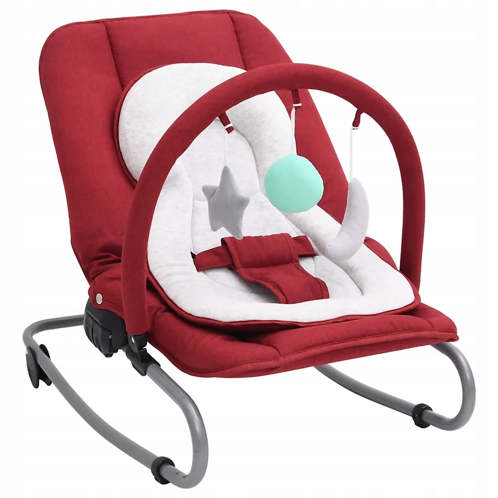 Baby rocker, red, steel