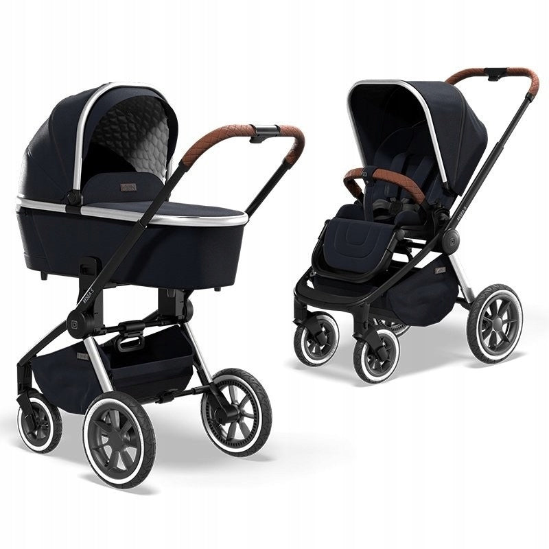 Baby stroller 2in1 Moon RESEA S SE Navy Silver stroller and gondola