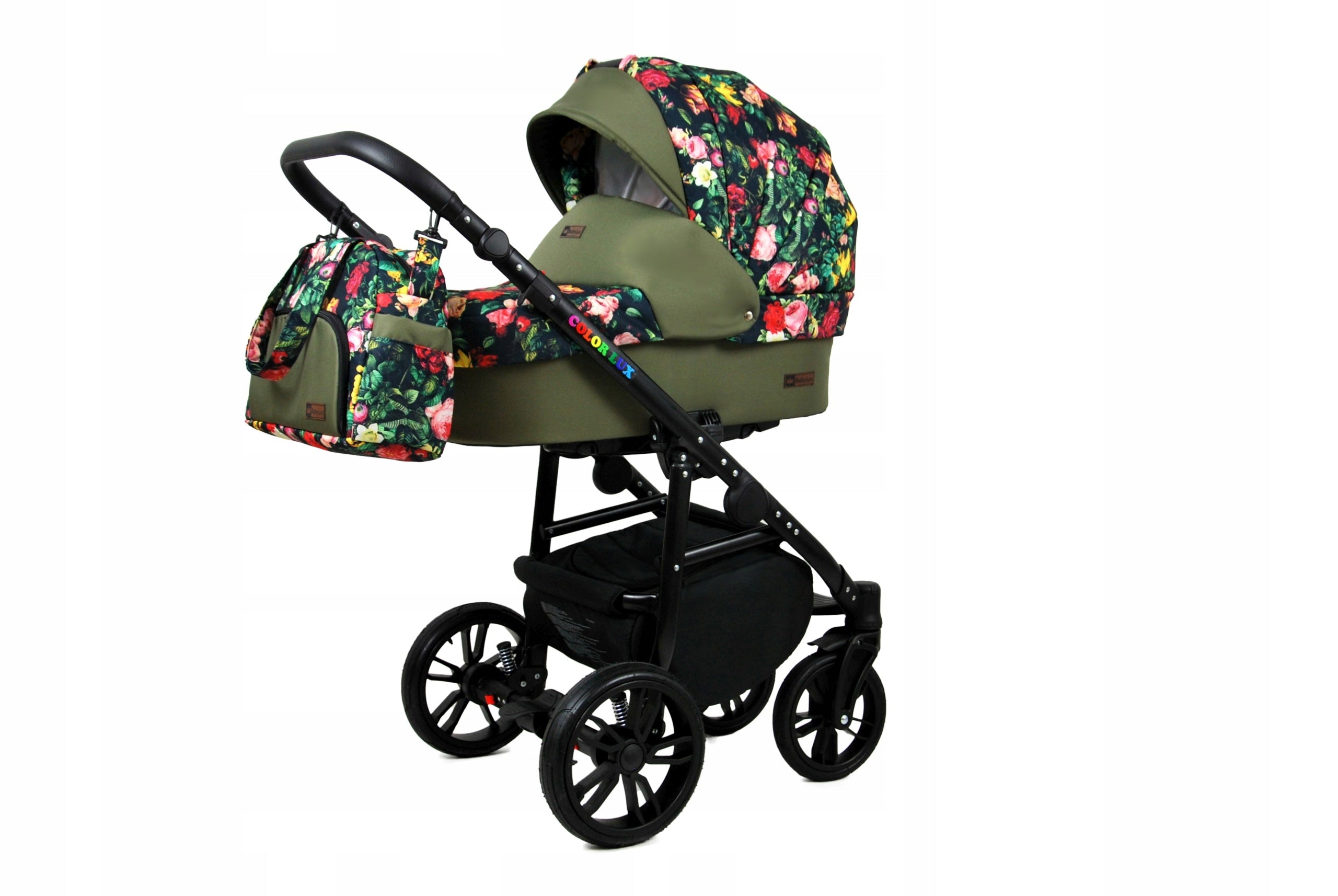 Baby stroller 3in1 BabyLux Colorlux stroller gondola seat green Brand BabyLux