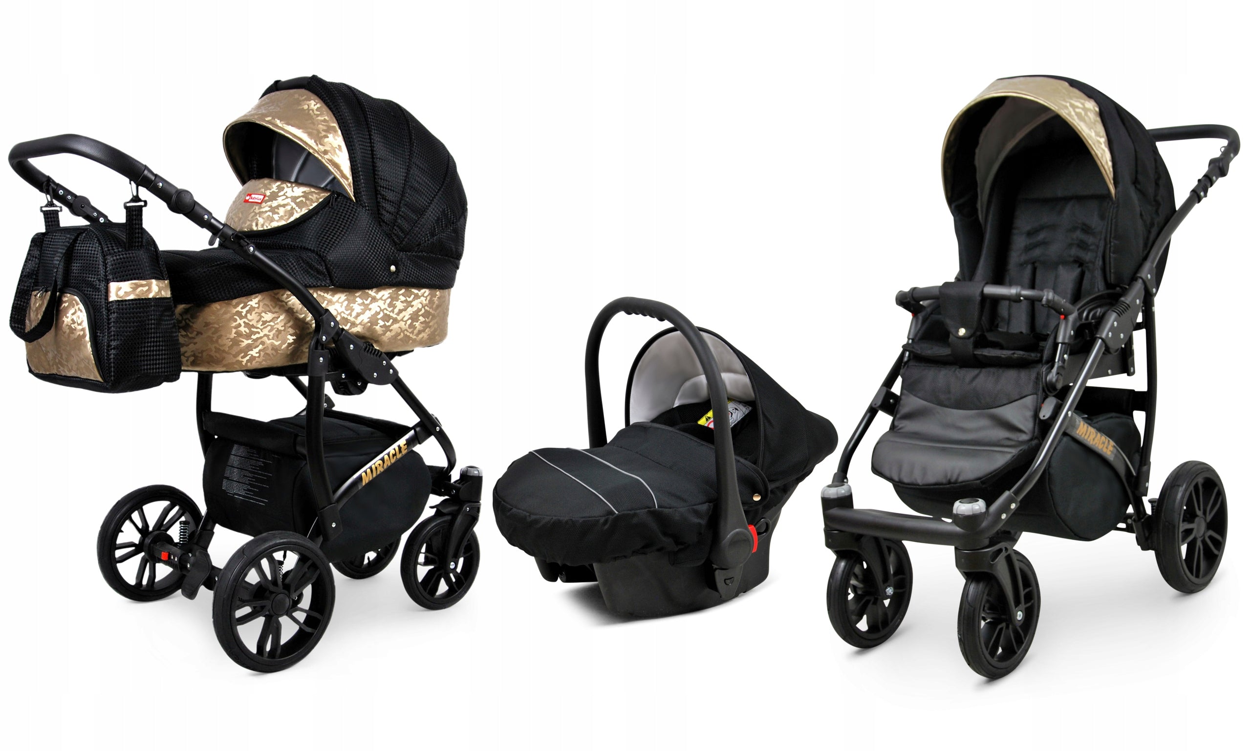 Baby stroller 3in1 BabyLux Miracle stroller gondola car seat Manufacturer code 5903890850760
