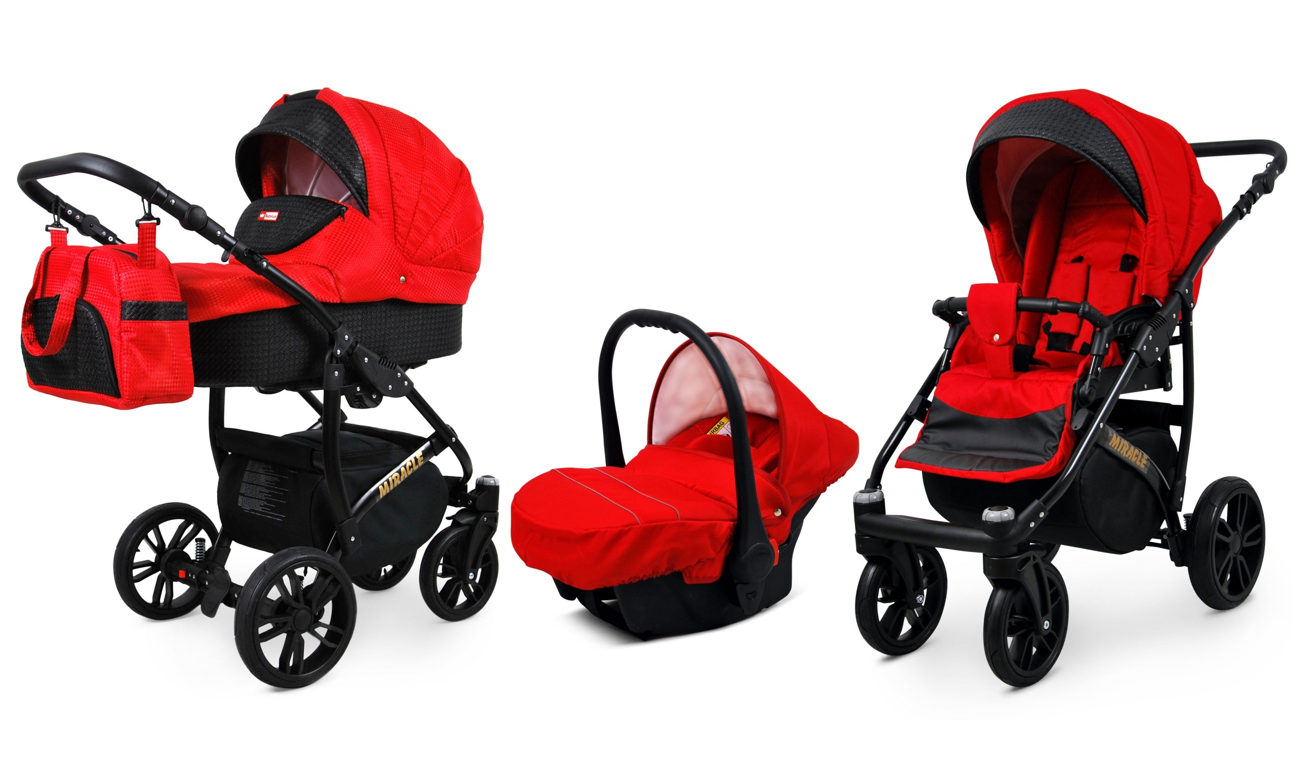 Baby stroller 3in1 BabyLux Miracle stroller gondola car seat Manufacturer code 5903890850821