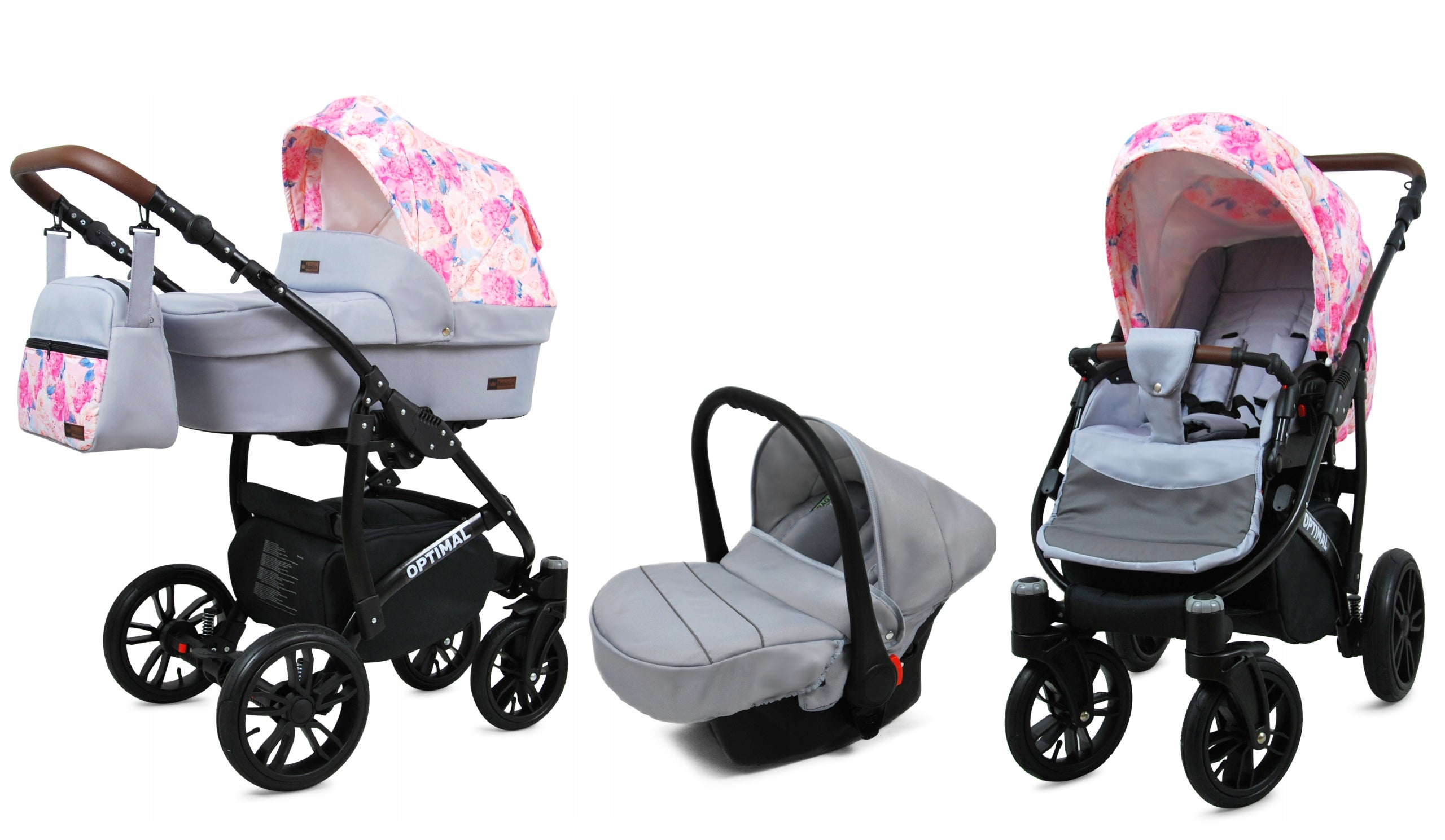 Baby stroller 3in1 BabyLux Optimal stroller gondola car seat