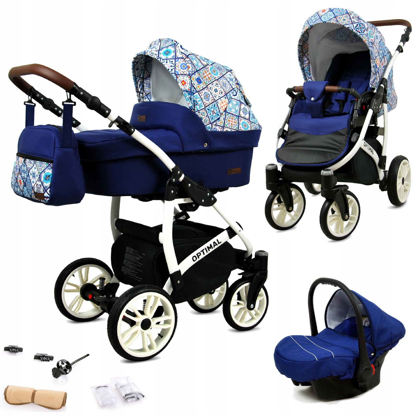Baby stroller 3in1 BabyLux Optimal stroller gondola car seat