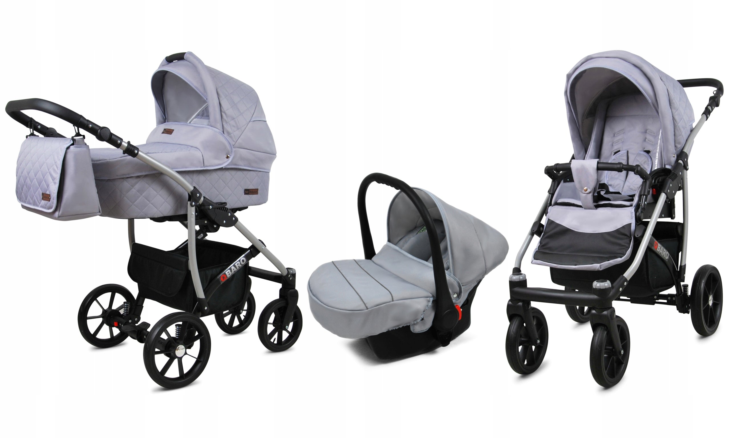 Baby stroller 3in1 BabyLux Qbaro stroller gondola car seat Manufacturer code 5903890851927