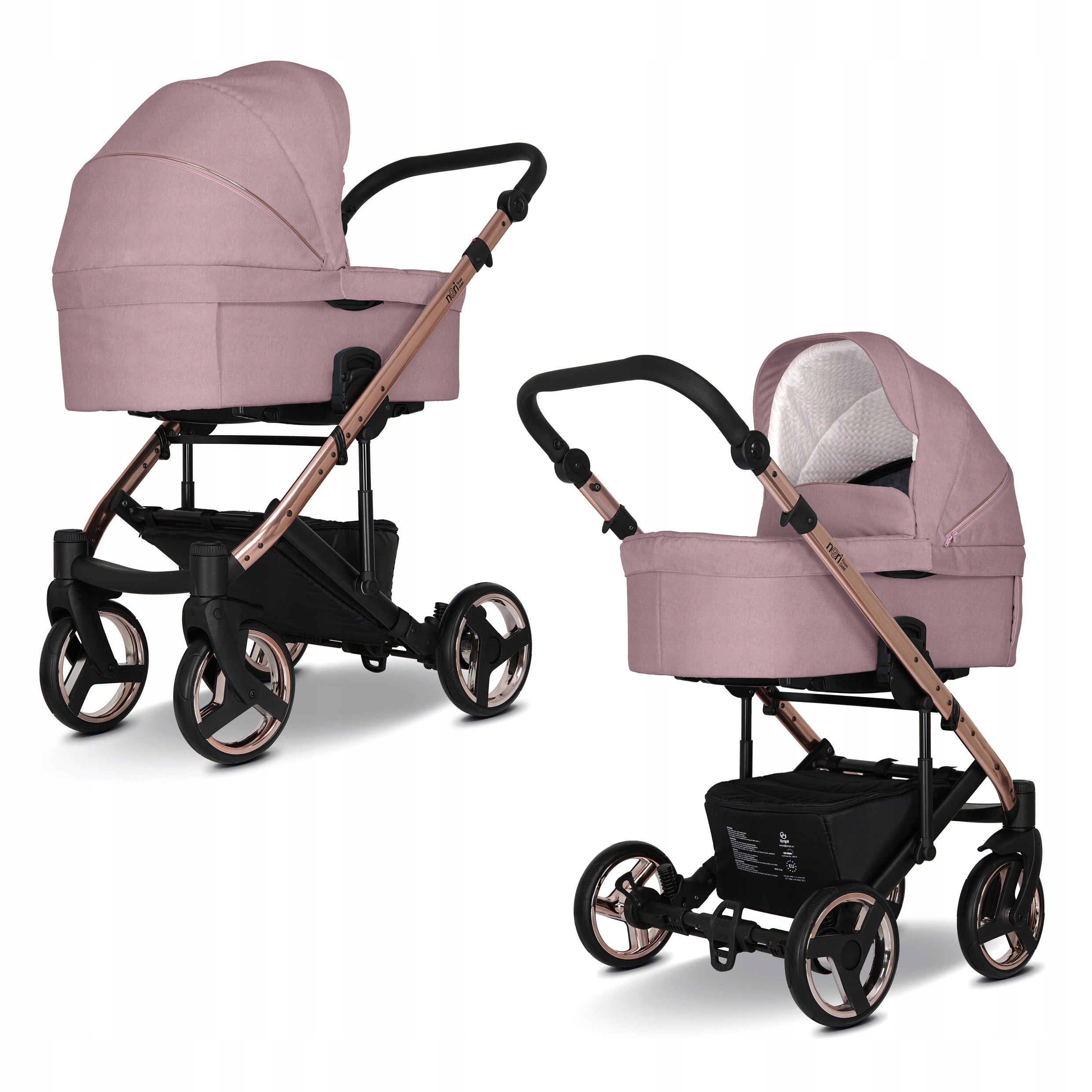 Baby stroller 3in1 EMJOT NERI ROSE GOLD multifunctional rose gold Manufacturer code EMJOT NERI ROSE GOLD 003-3w1