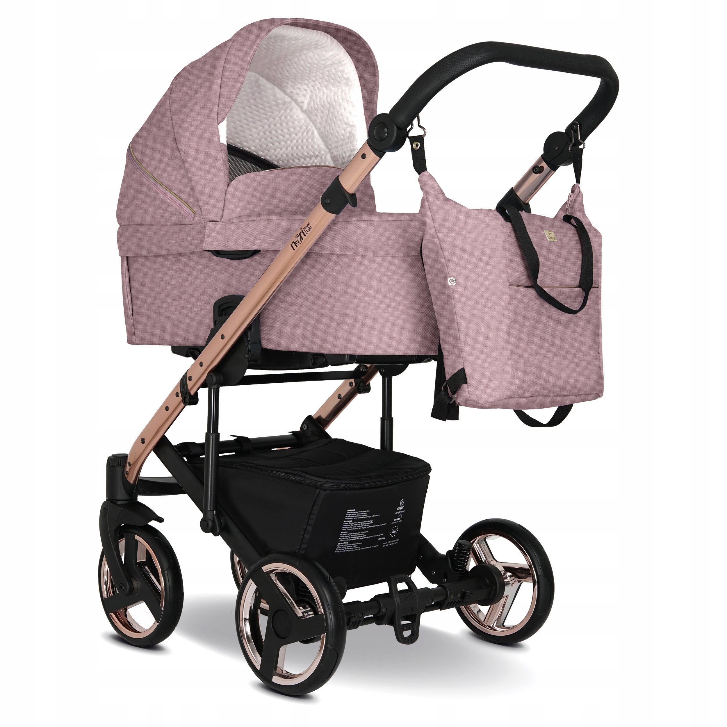 Baby stroller 3in1 EMJOT NERI ROSE GOLD multifunctional rose gold Packaging status original