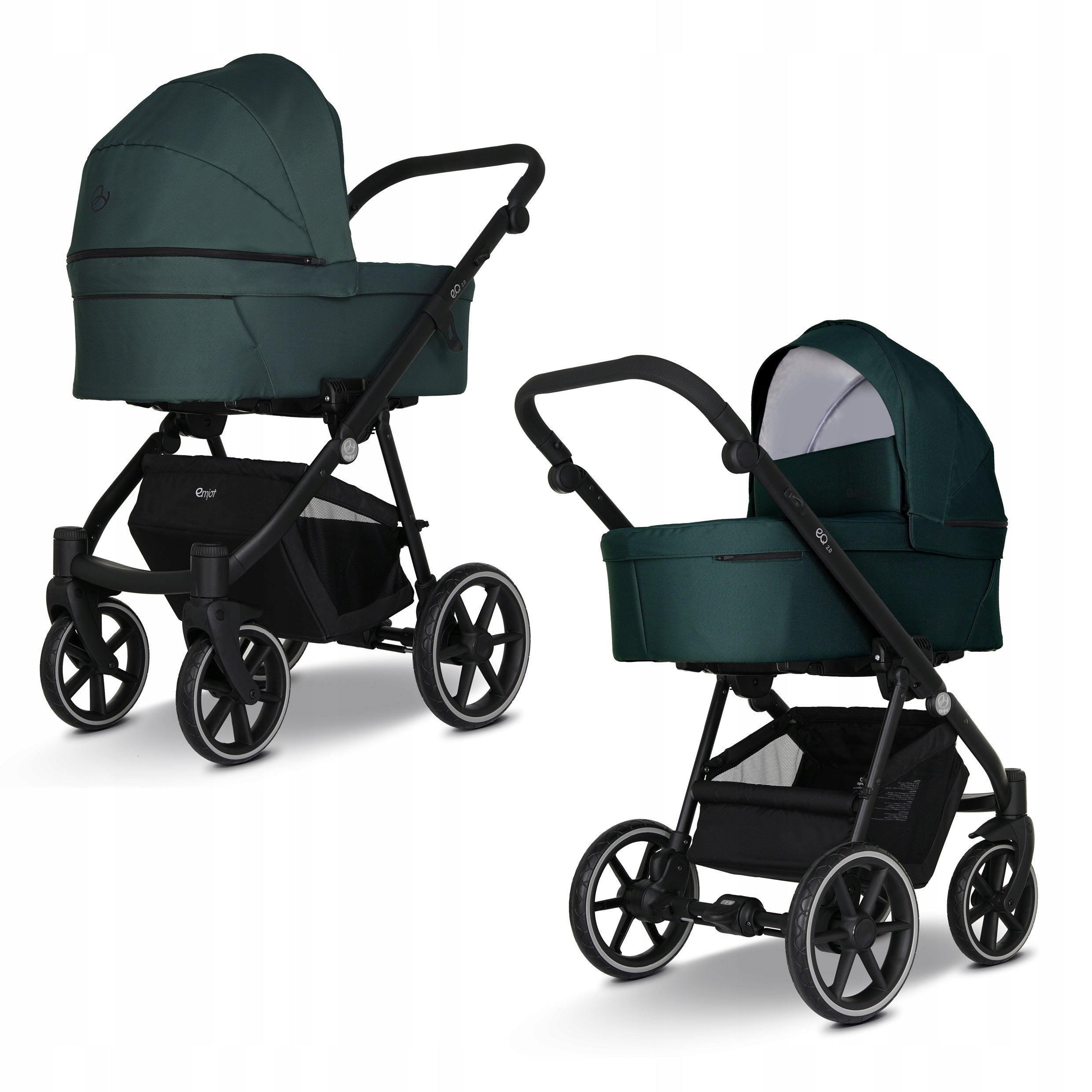 Baby stroller 4in1 EMJOT EQ 2.0 multifunctional green f.Cosmo base isofix Manufacturer code EMJOT EQ2.0 04 -4w1