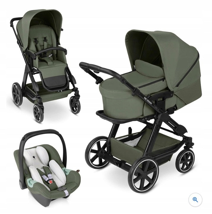 Baby stroller multifunctional ABC Design Turbo 4 AIO 3in1 olive MOSS